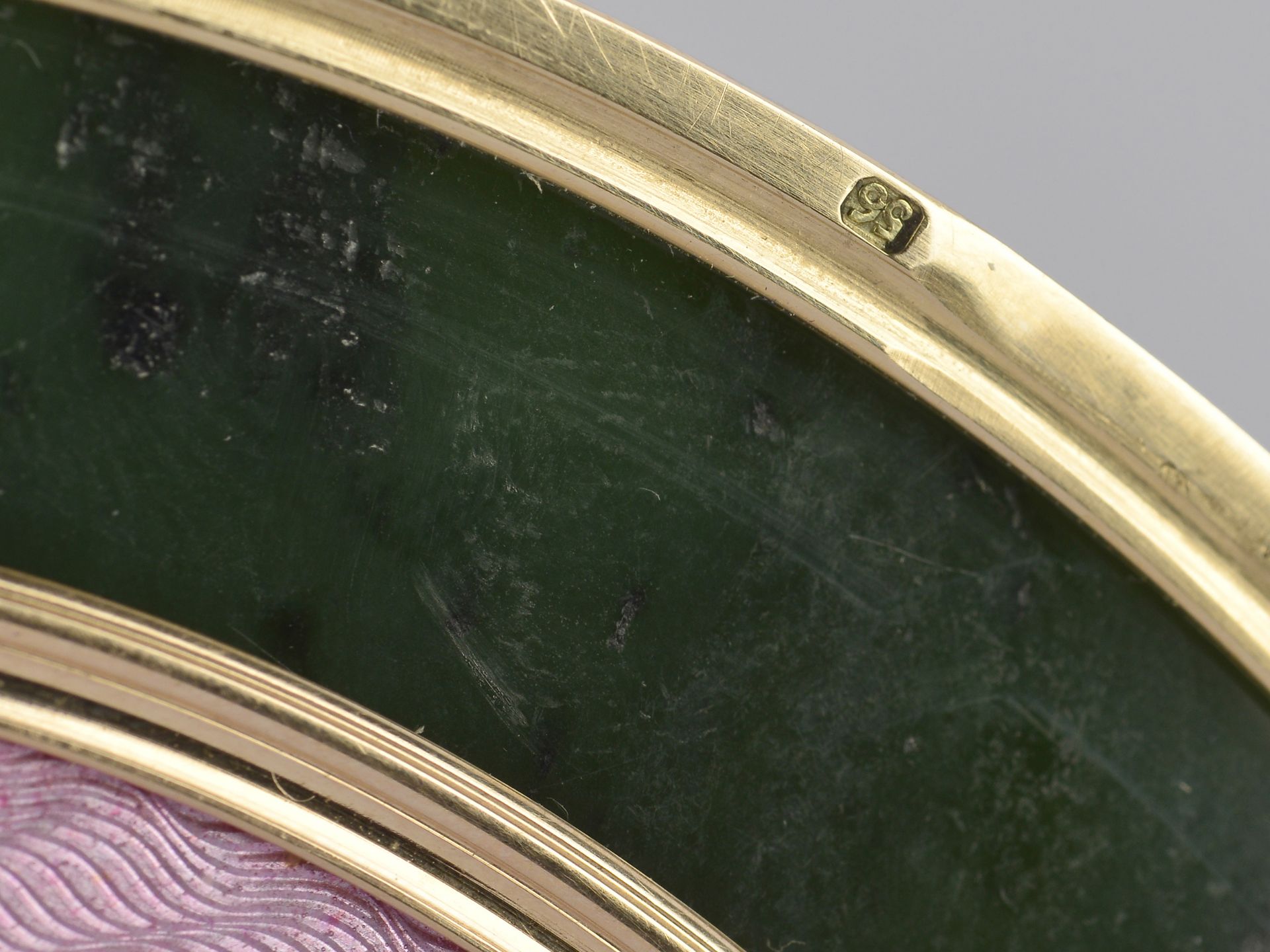 Hochbedeutendes Unikat einer Kolonnaden-Uhr, im Stil von Peter Carl Fabergé, Sankt Petersburg 1846 - - Bild 16 aus 17