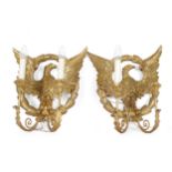 Pair of wall appliqués in Empire style, around 1900