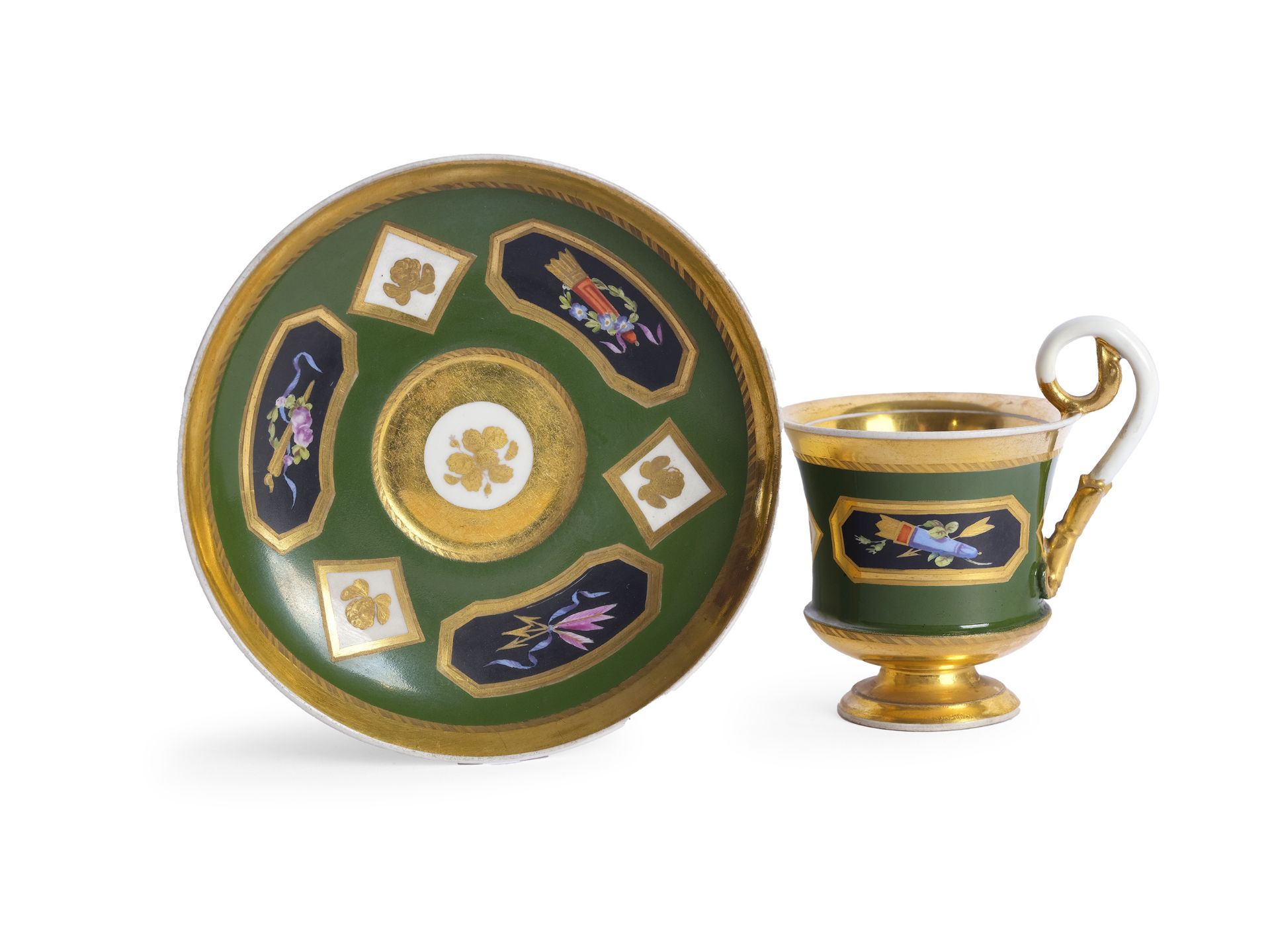 Cup with saucer, Old Vienna - Image 2 of 3