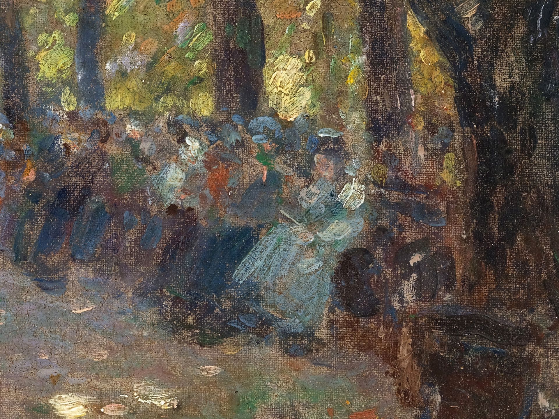 Berliner Maler, um 1900, Umkreis Max Liebermann, Im Park - Bild 2 aus 3