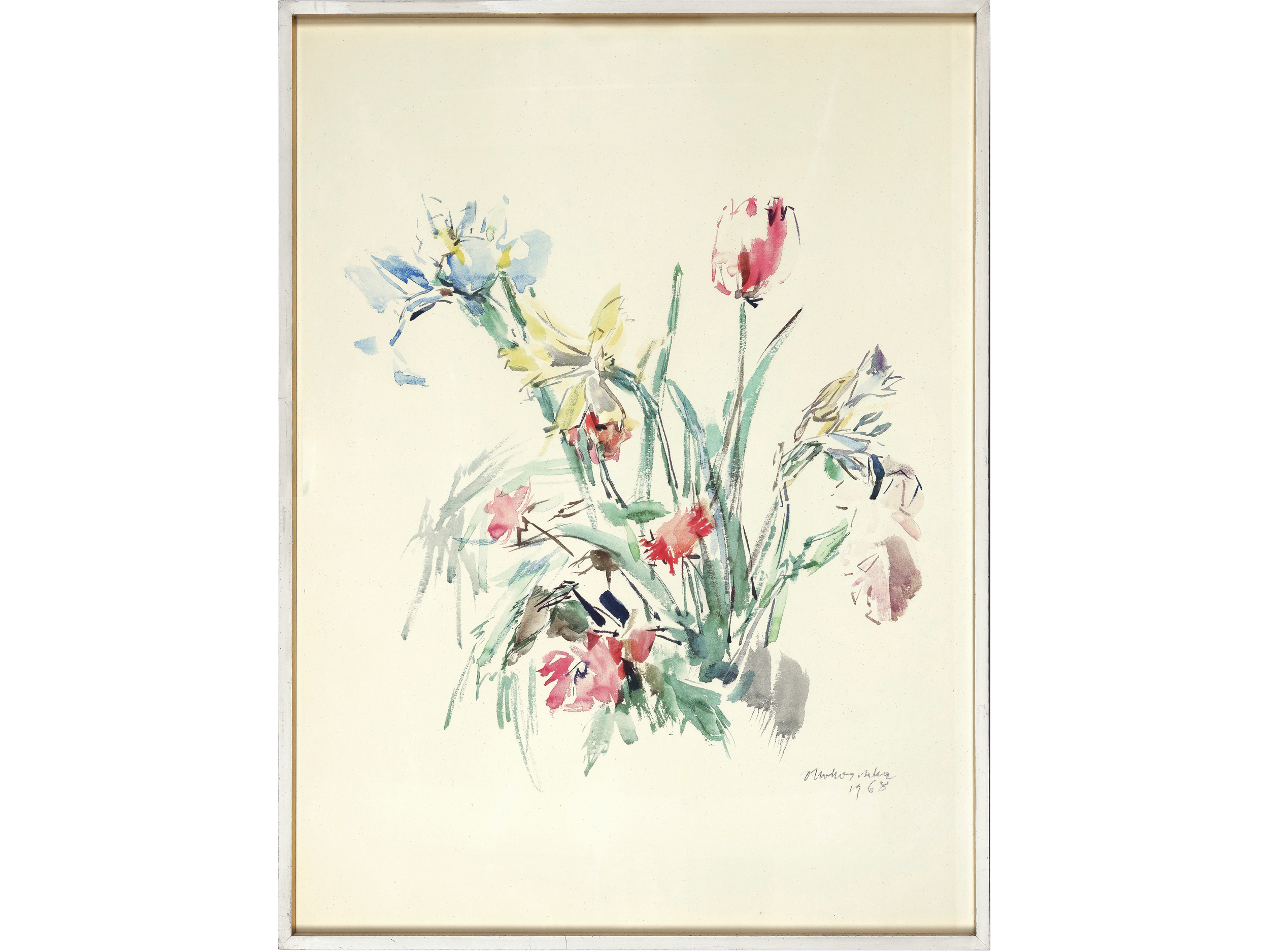 Oskar Kokoschka, Pöchlarn 1886 - 1980 Montreux, Bouquet of flowers - Image 2 of 4