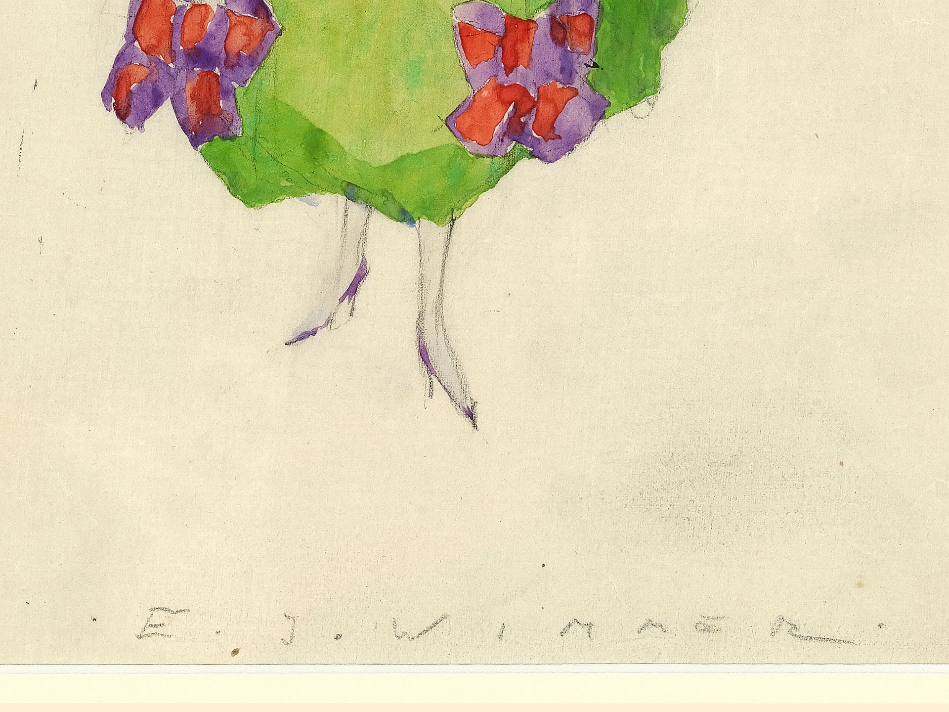 Eduard Josef Wimmer-Wisgrill, Vienna 1882 - 1961 Vienna, Fashion design for the Wiener Werkstätte - Image 3 of 4