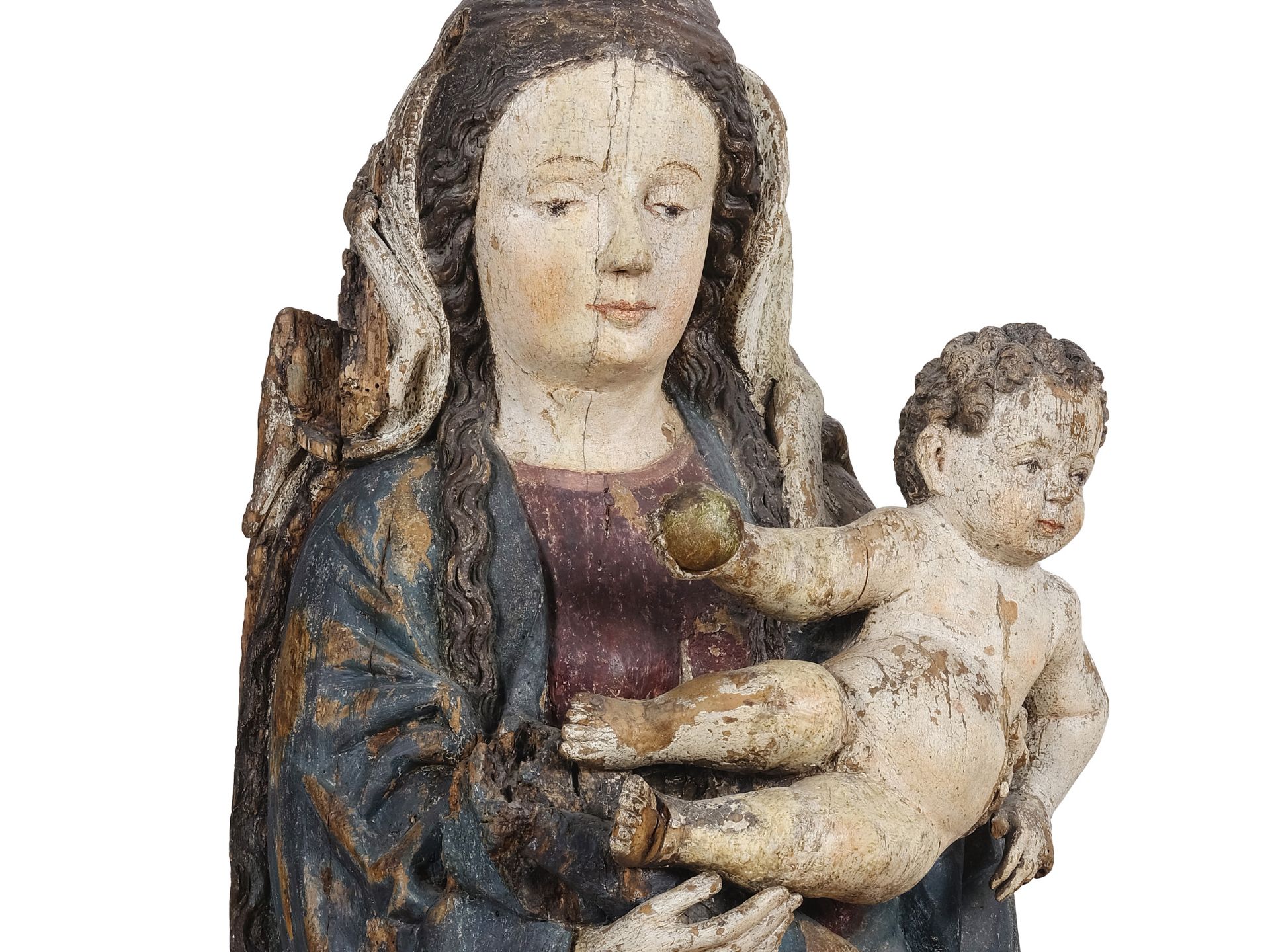 Hans Multscher, Leutkirch 1400 - 1467 Ulm, Umkreis, Madonna - Bild 8 aus 9
