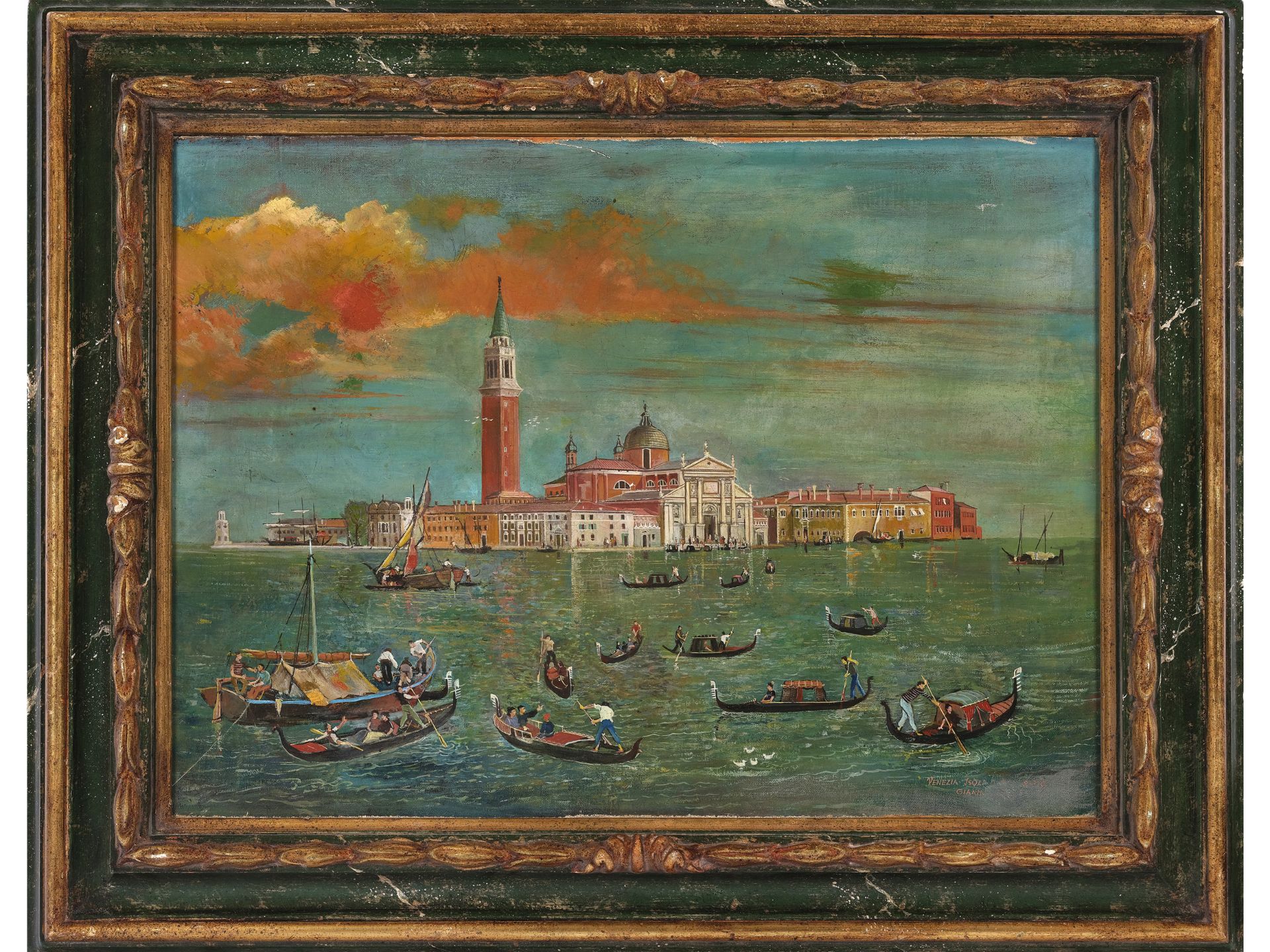 Unknown painter, San Giorgio Maggiore - Image 2 of 5