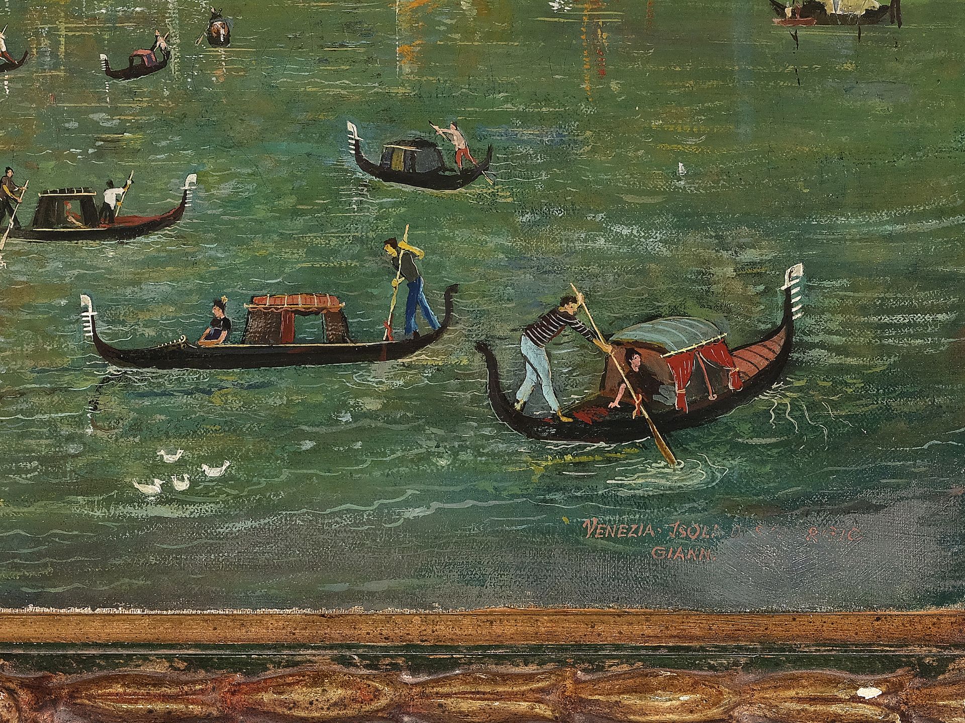 Unknown painter, San Giorgio Maggiore - Image 4 of 5