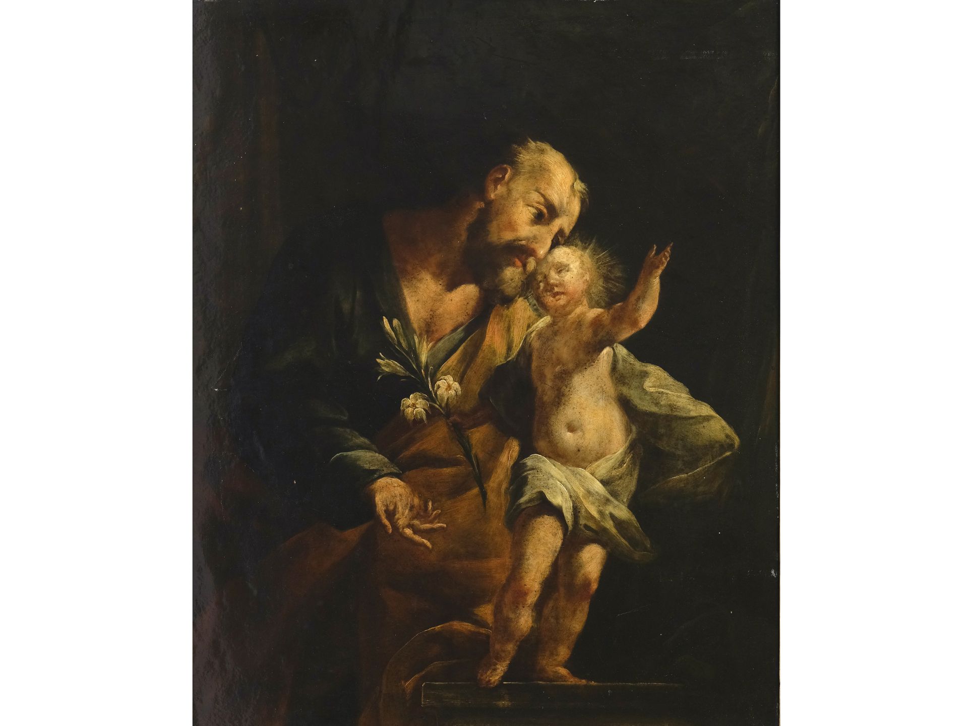 Süddeutscher Meister, 18. Jahrhundert, Josef mit dem Kind
