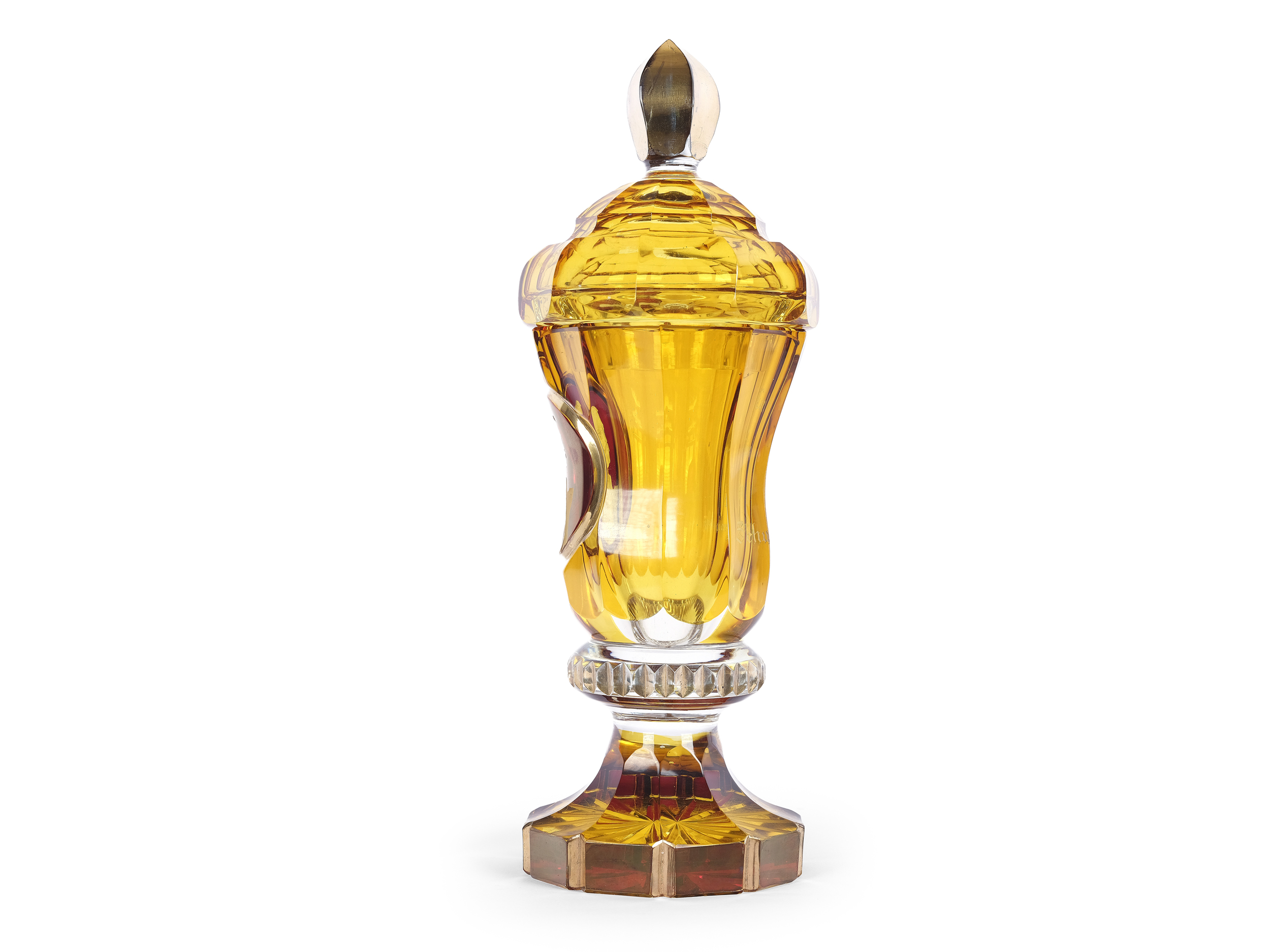 Glass goblet, Biedermeier, around 1840 - Image 2 of 5