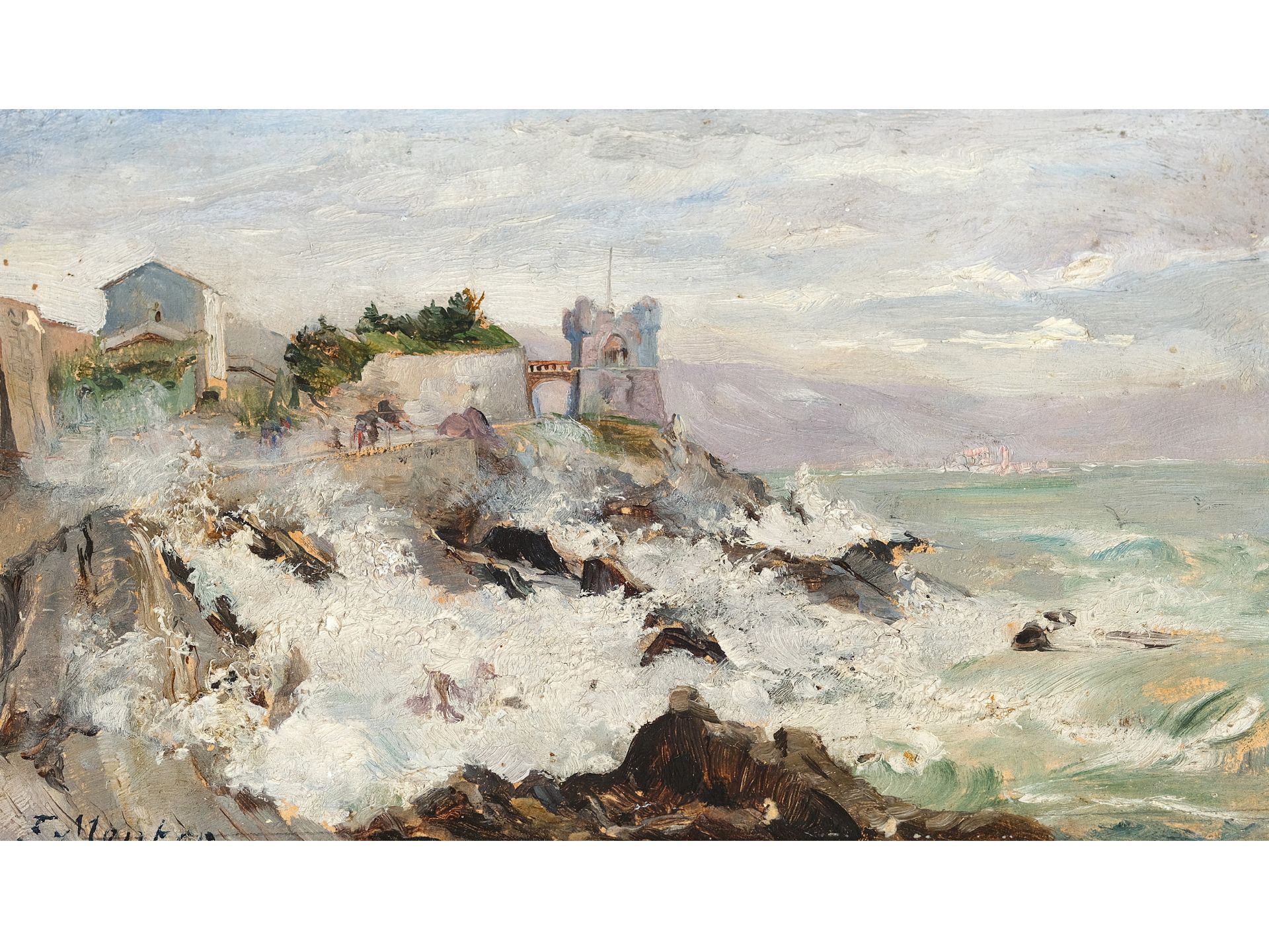 Unknown painter, Sea surf