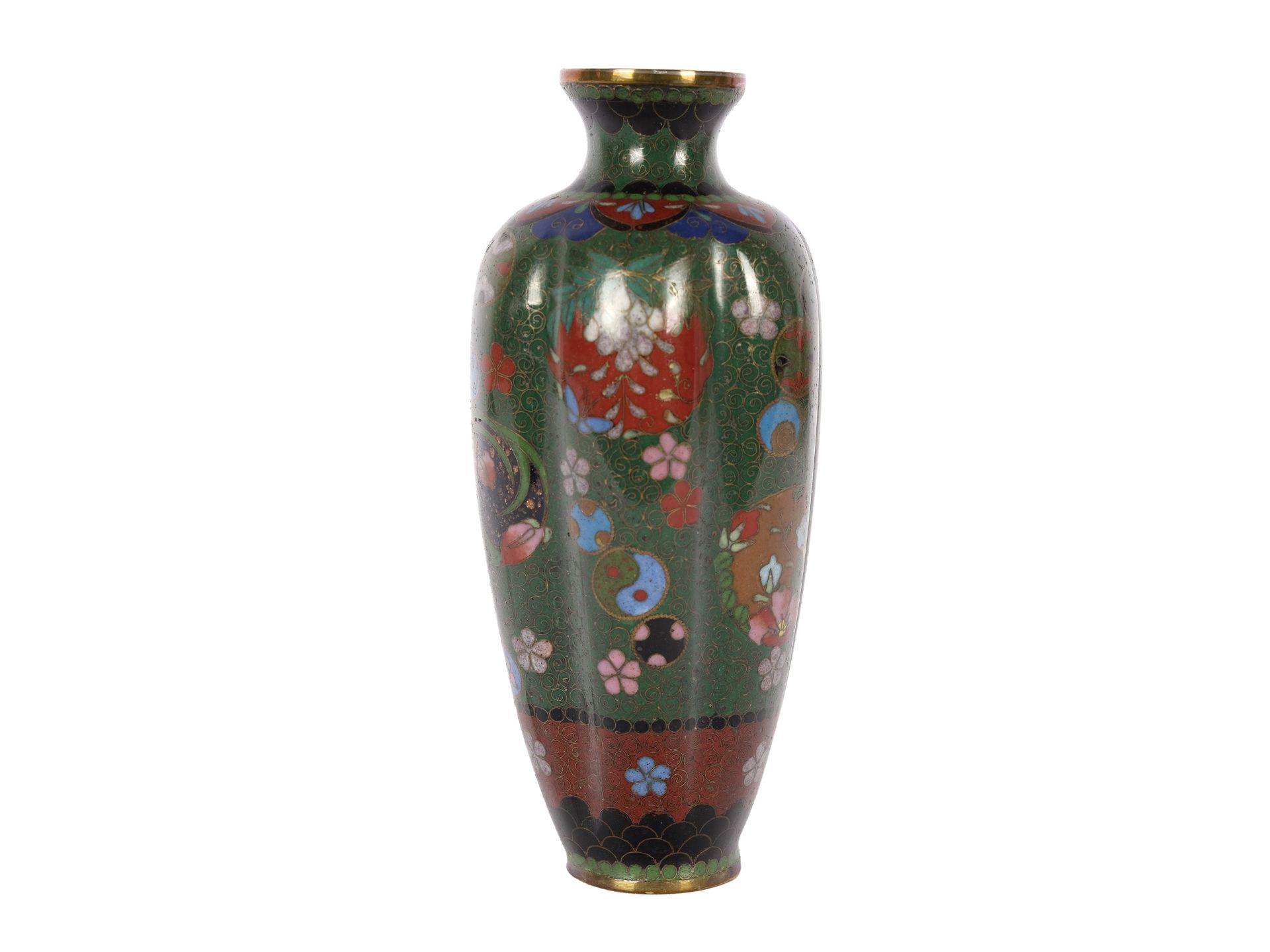 Cloisonné vase - Image 2 of 4