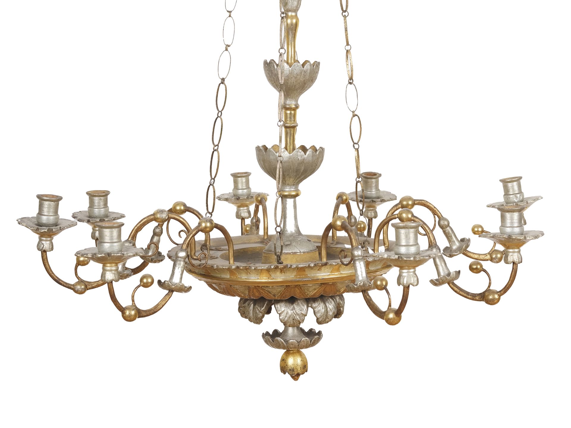 Biedermeier chandelier, eight flames, around 1900 - Image 3 of 4