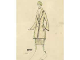 Eduard Josef Wimmer-Wisgrill, Vienna 1882 - 1961 Vienna, Fashion design for the Wiener Werkstätte