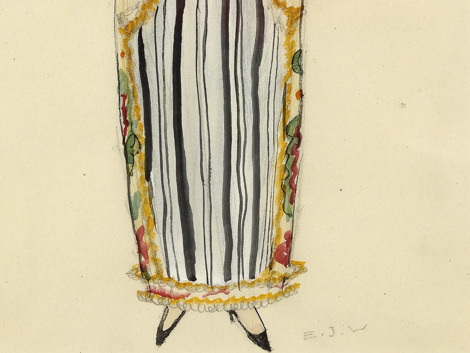 Eduard Josef Wimmer-Wisgrill, Vienna 1882 - 1961 Vienna, Fashion design for the Wiener Werkstätte - Image 3 of 4