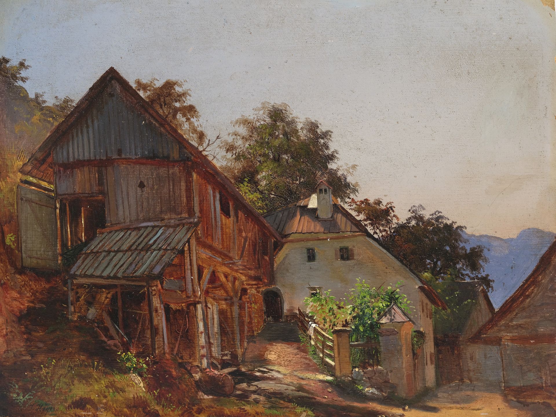 Joseph Höger, Wien 1801 - 1877 Wien, Motiv aus dem Salzkammergut 