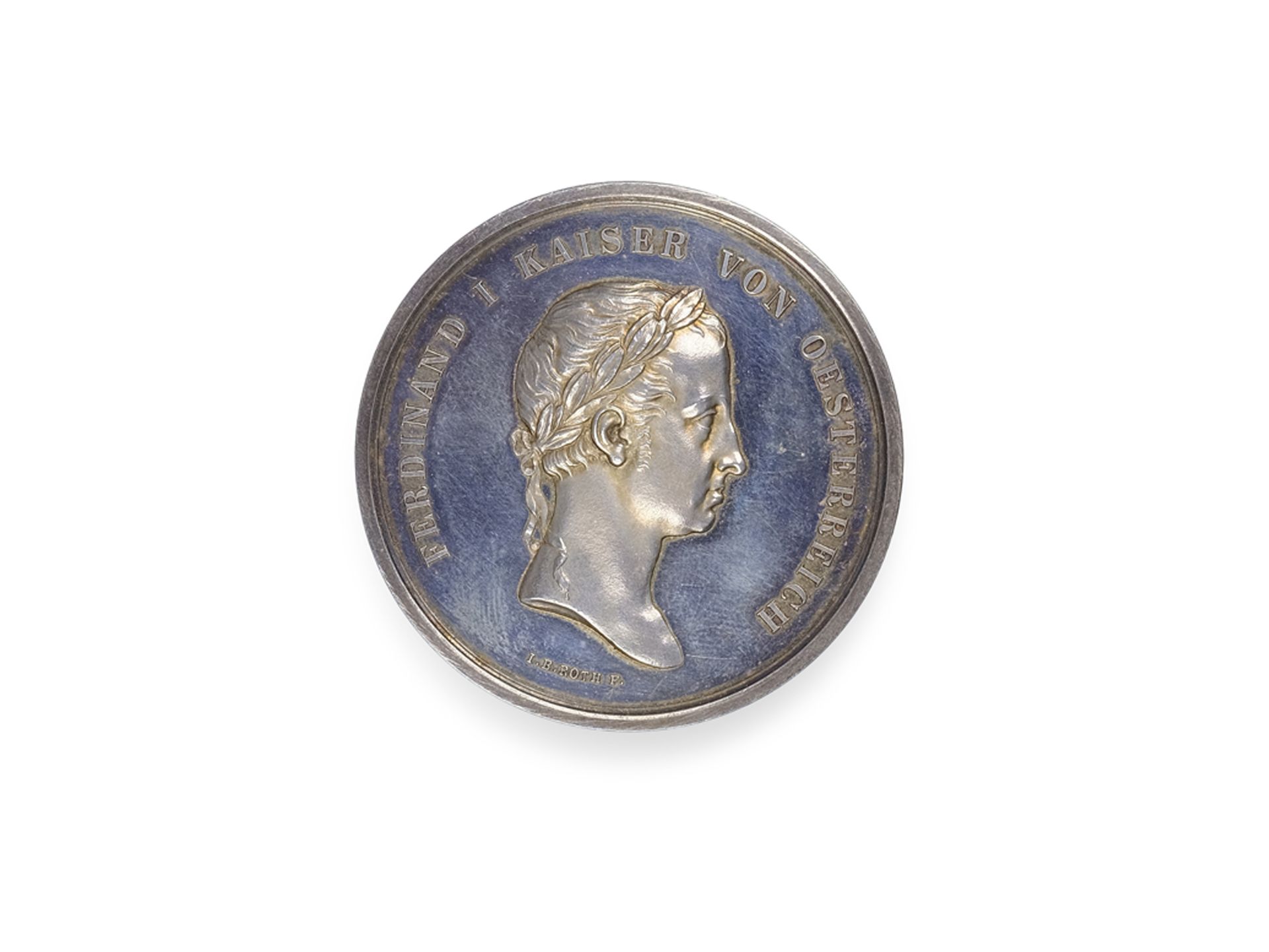 Medaille des Ferdinand I. Kaiser von Österreich, Revers: Die Thurmspitze des St. Stephans Domes, 184 - Bild 2 aus 4
