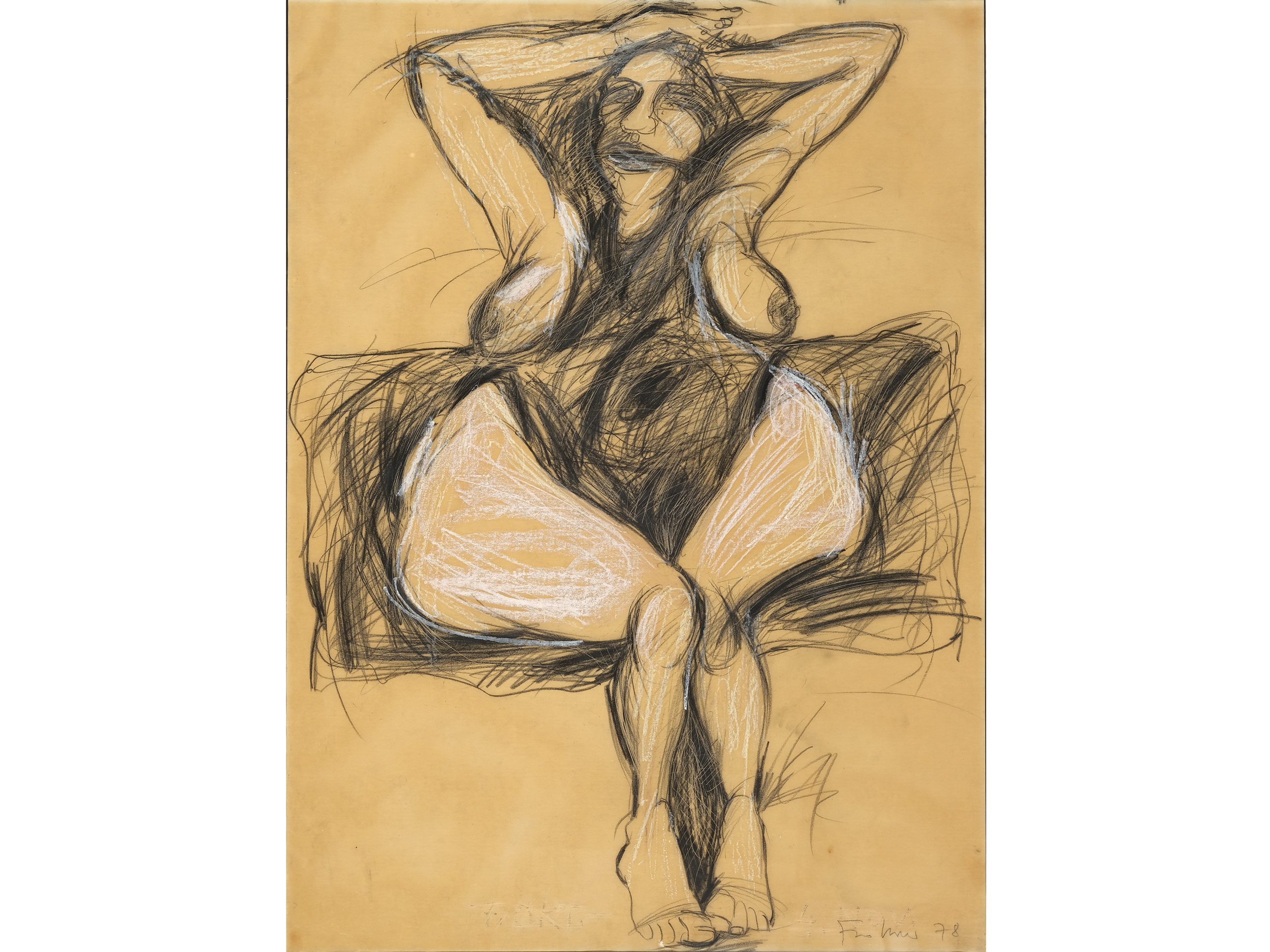 Adolf Frohner, Großinzersdorf 1934 - 2007 Vienna, Female Nude