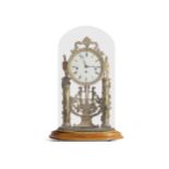 Wedding clock, Biedermeier, around 1840/50