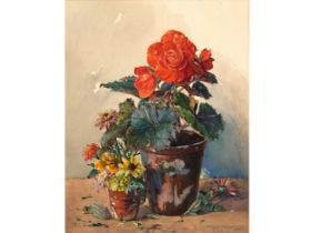 Gustav Feith, Vienna 1875 - 1951 Vienna, Still life with flowers