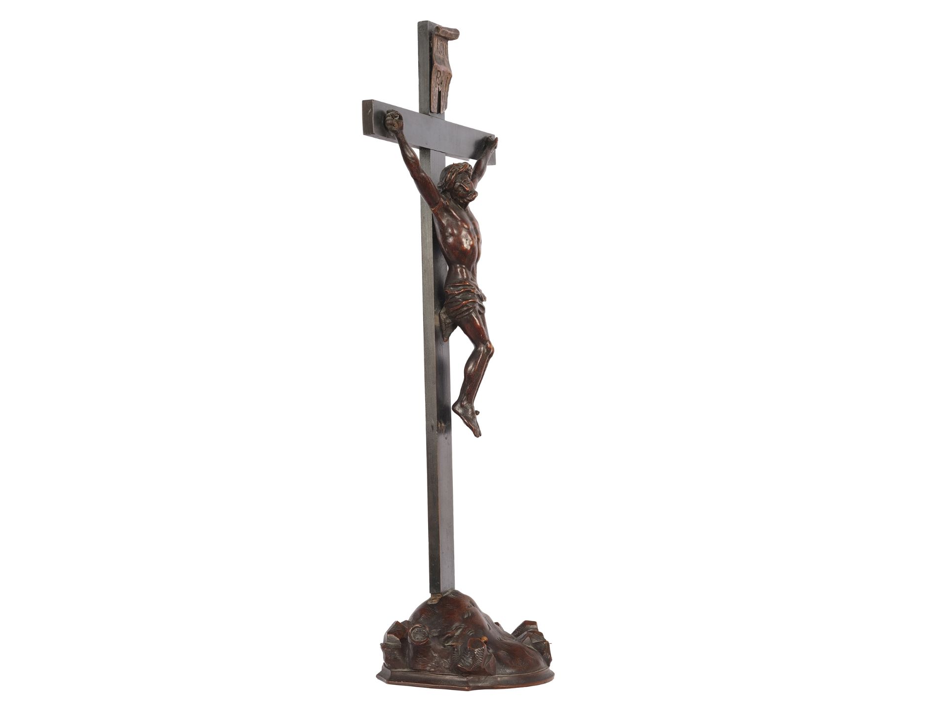 Standing crucifix, 18th century - Image 2 of 3