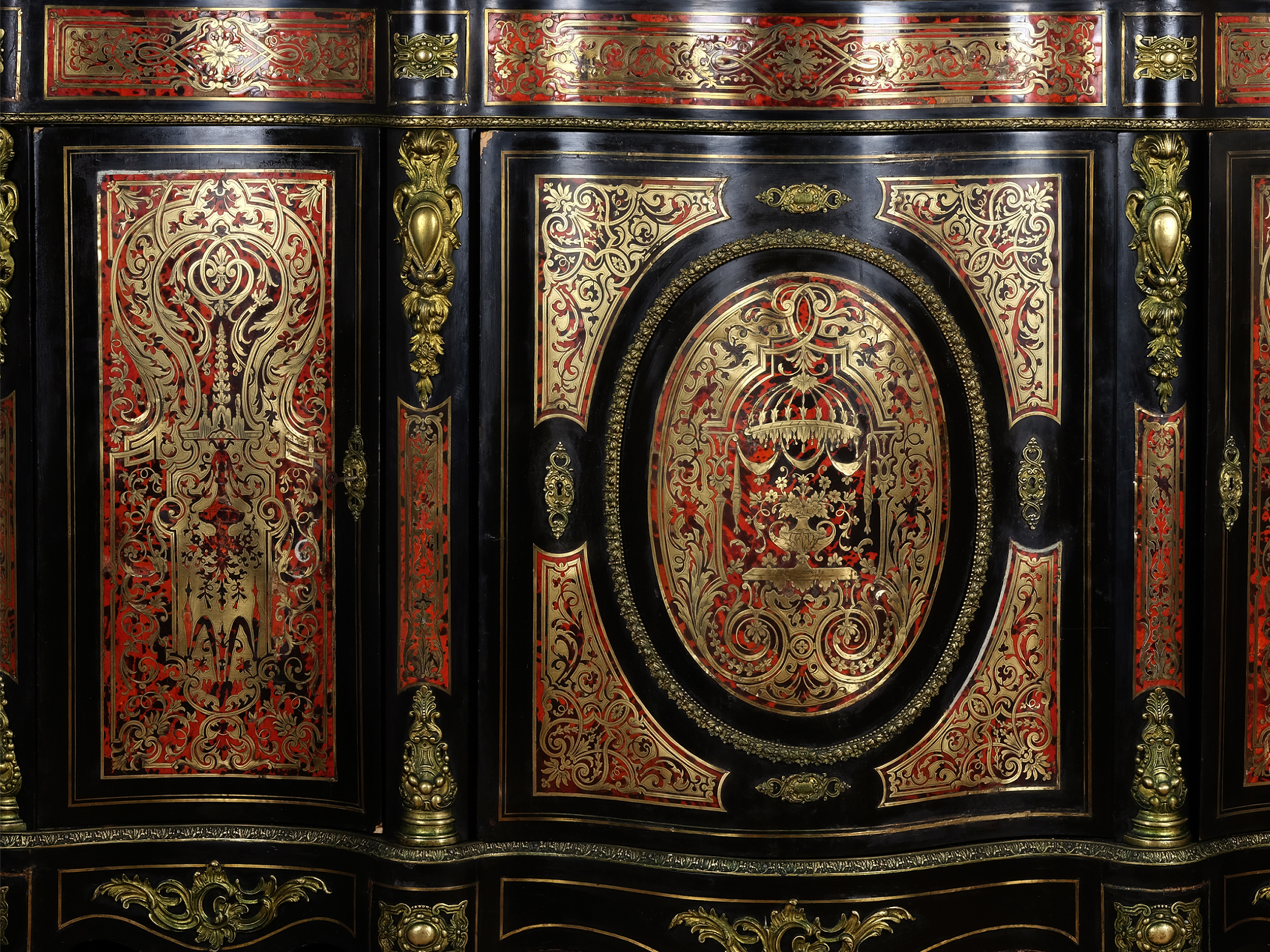 Large sideboard, France, around 1880/1900, in the style of André-Charles Boulle (1642 - 1732) - Image 4 of 8