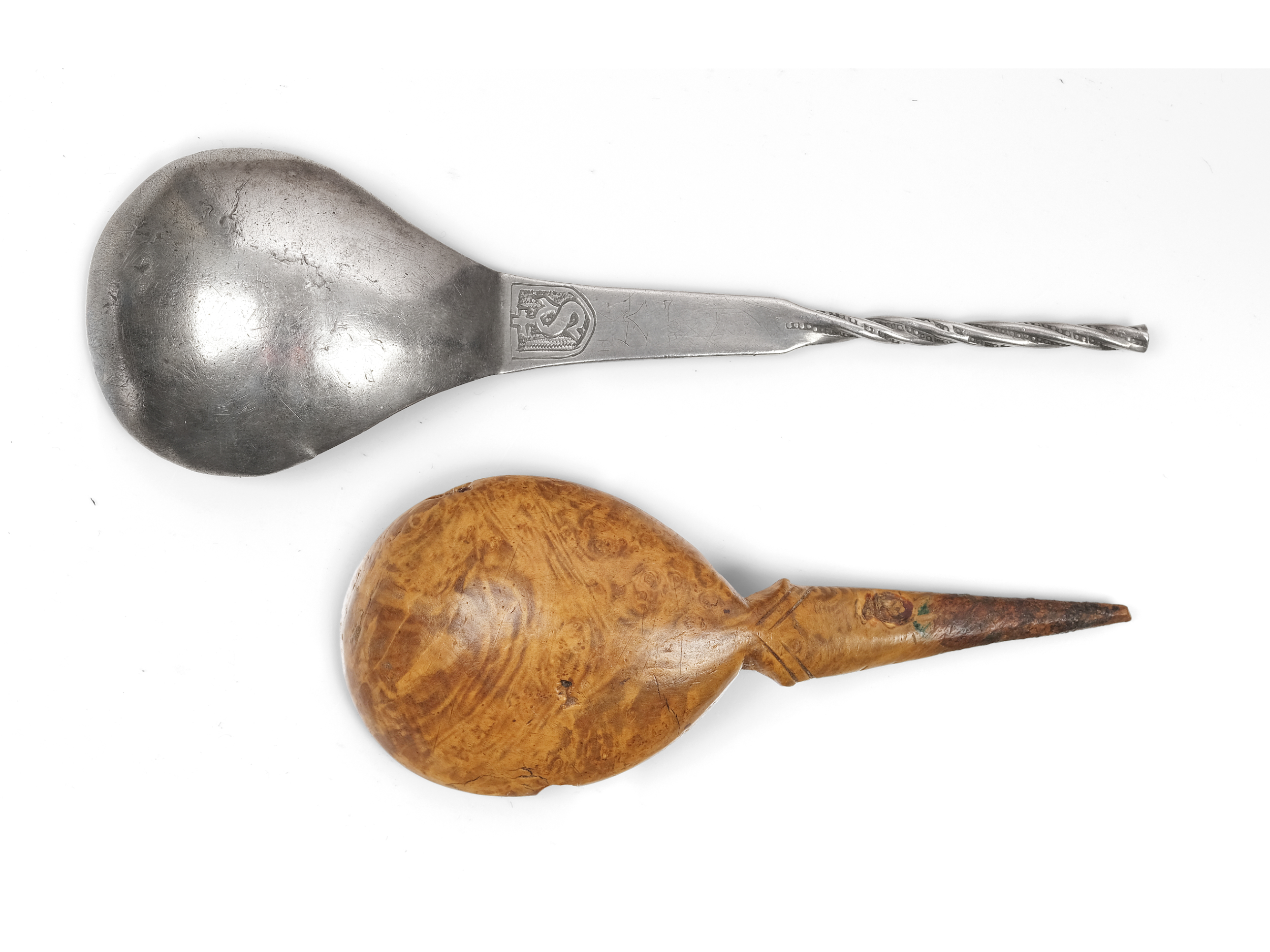 Pair of spoons, late Gothic - Image 2 of 2