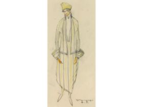 Eduard Josef Wimmer-Wisgrill, Vienna 1882 - 1961 Vienna, Fashion design for the Wiener Werkstätte