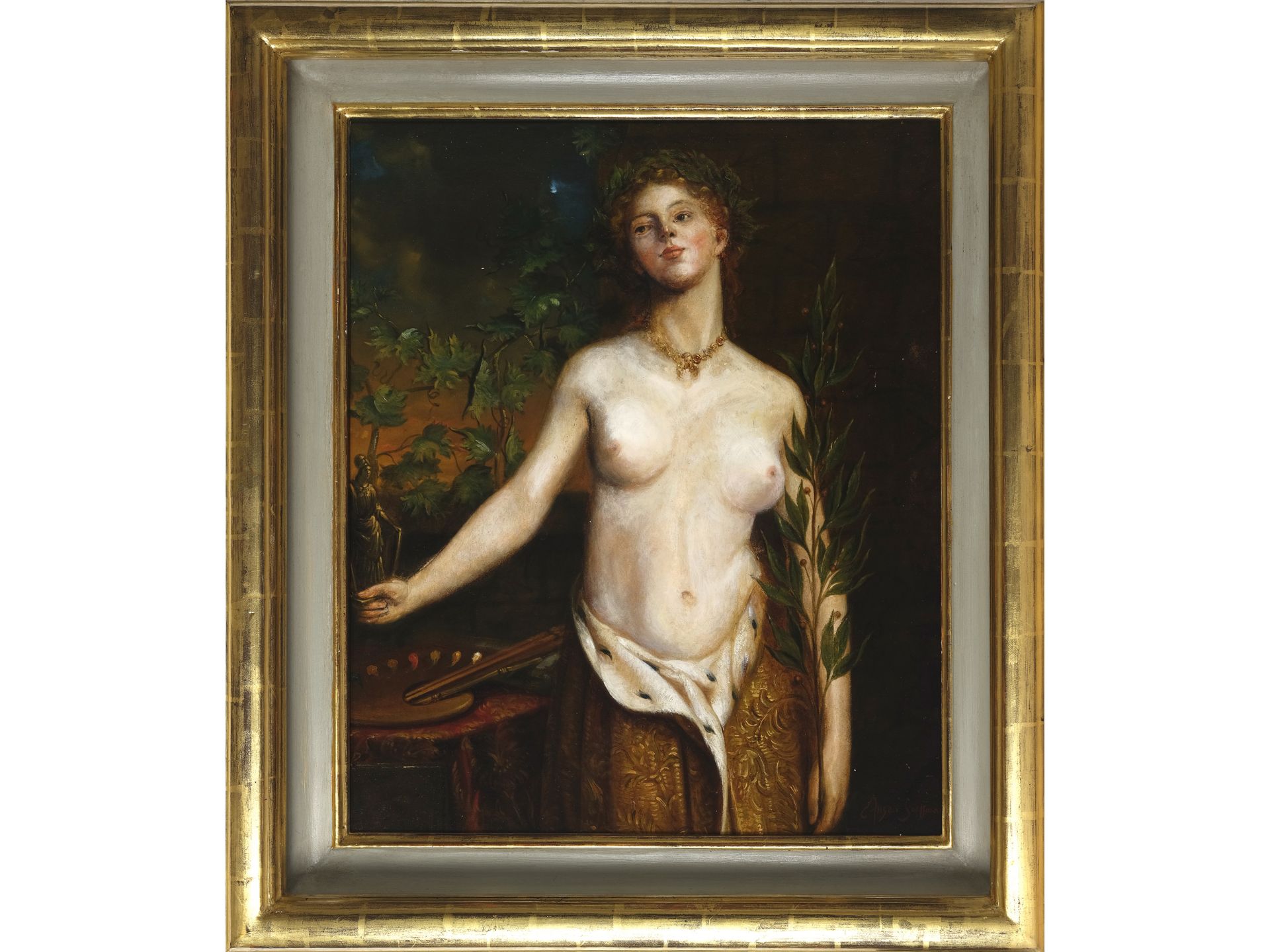 Eduard Ansen-Hoffmann, Wien 1862 - 1955, Allegorie der Malerei - Bild 2 aus 4