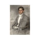 Eduard Veith, Neutitschein 1858 - 1925 Wien, Portrait eines jungen Mannes im Frack