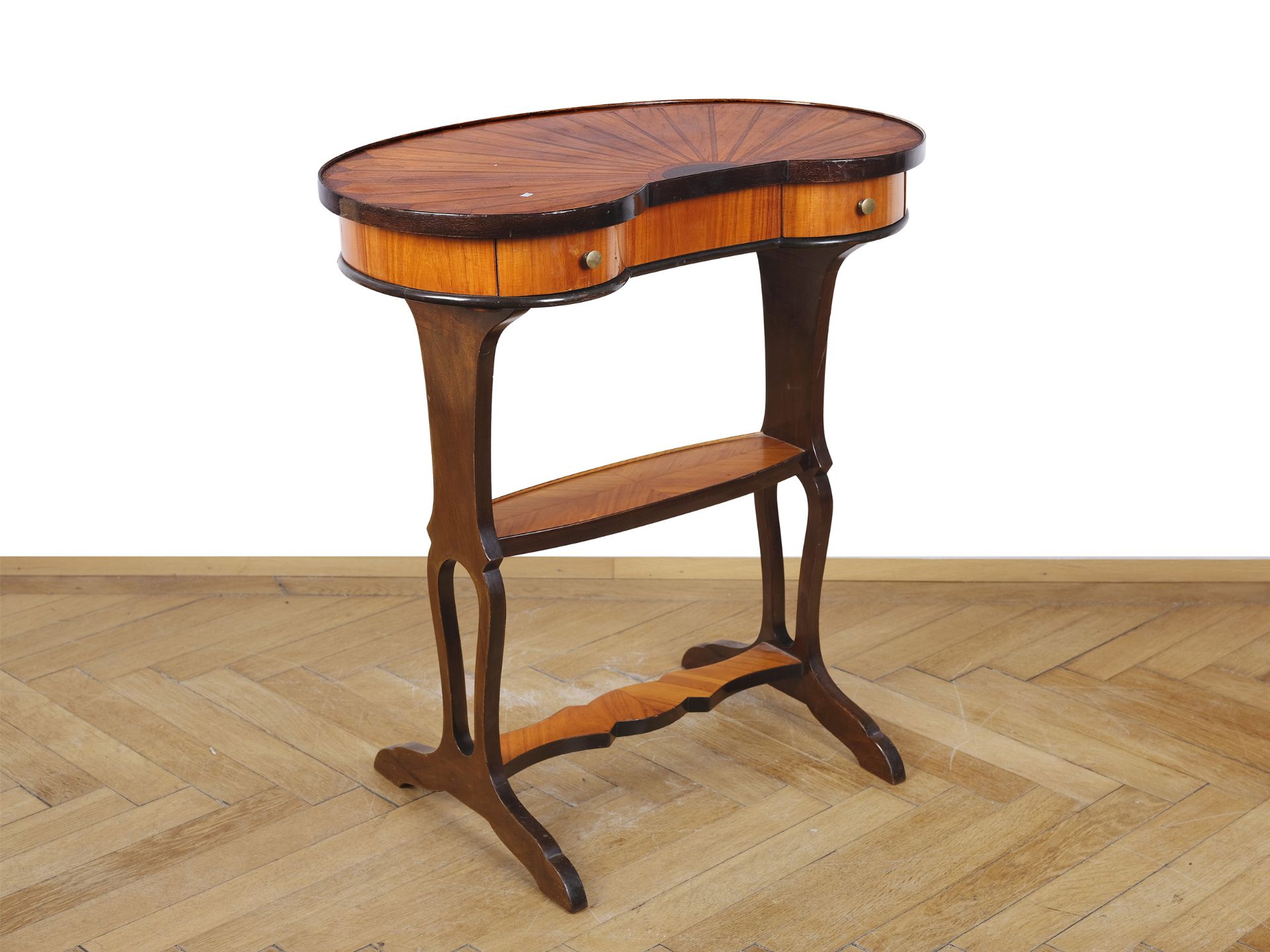 Small kidney-shaped table, Biedermeier, around 1830/40 - Image 2 of 6