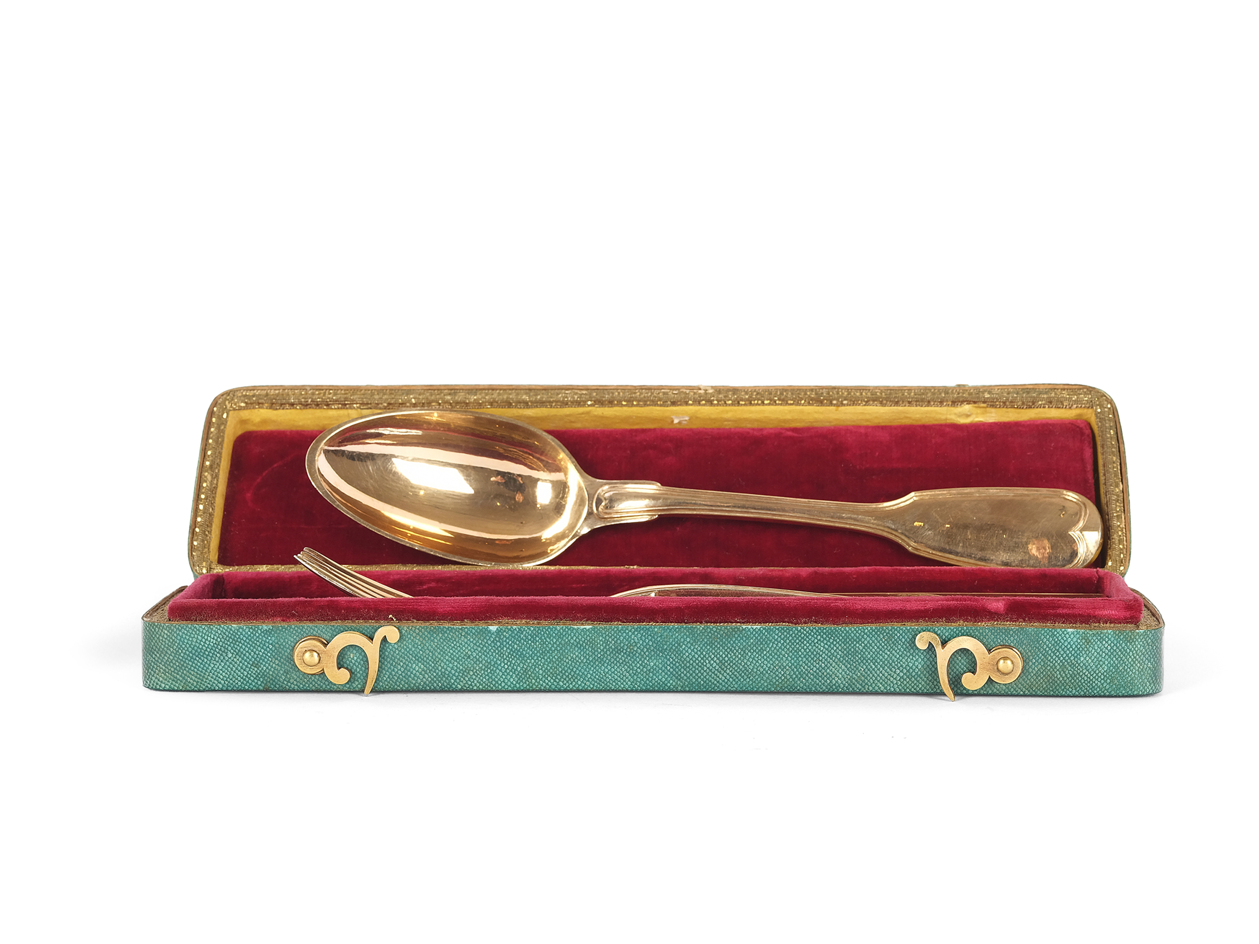 Travelling cutlery in a case, France, late 18th century - Image 2 of 5