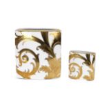 Rosenthal x Versace, "Golden Arabesque", pair of vases