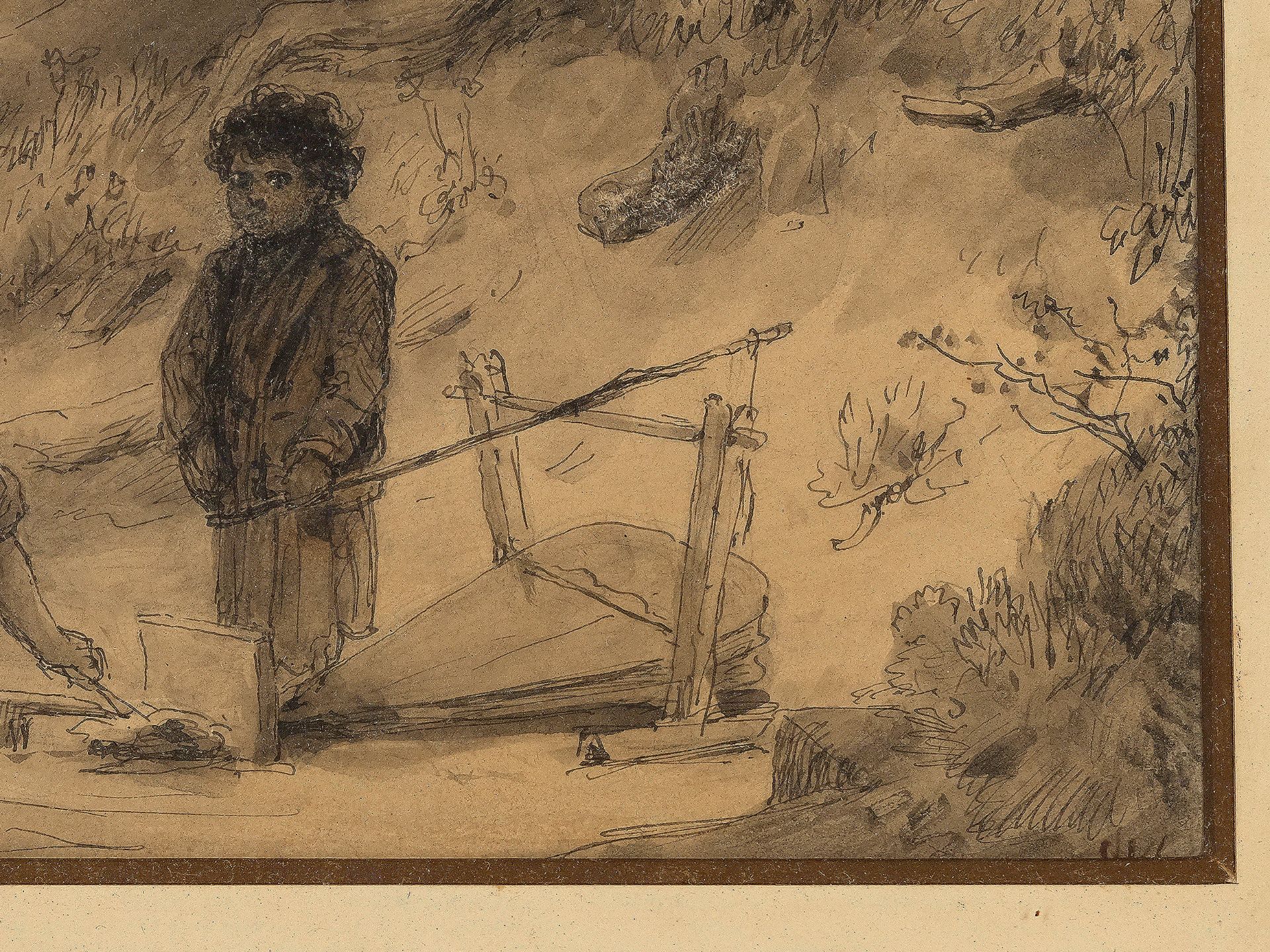 Jan Nowopacký, Nechanice 1821 - 1908 Slavětín, Children in the Forest - Image 3 of 4