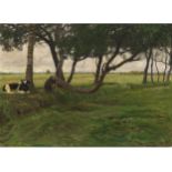 Oskar Frenzel, Berlin 1855 - 1915 Berlin, Cows in landscape