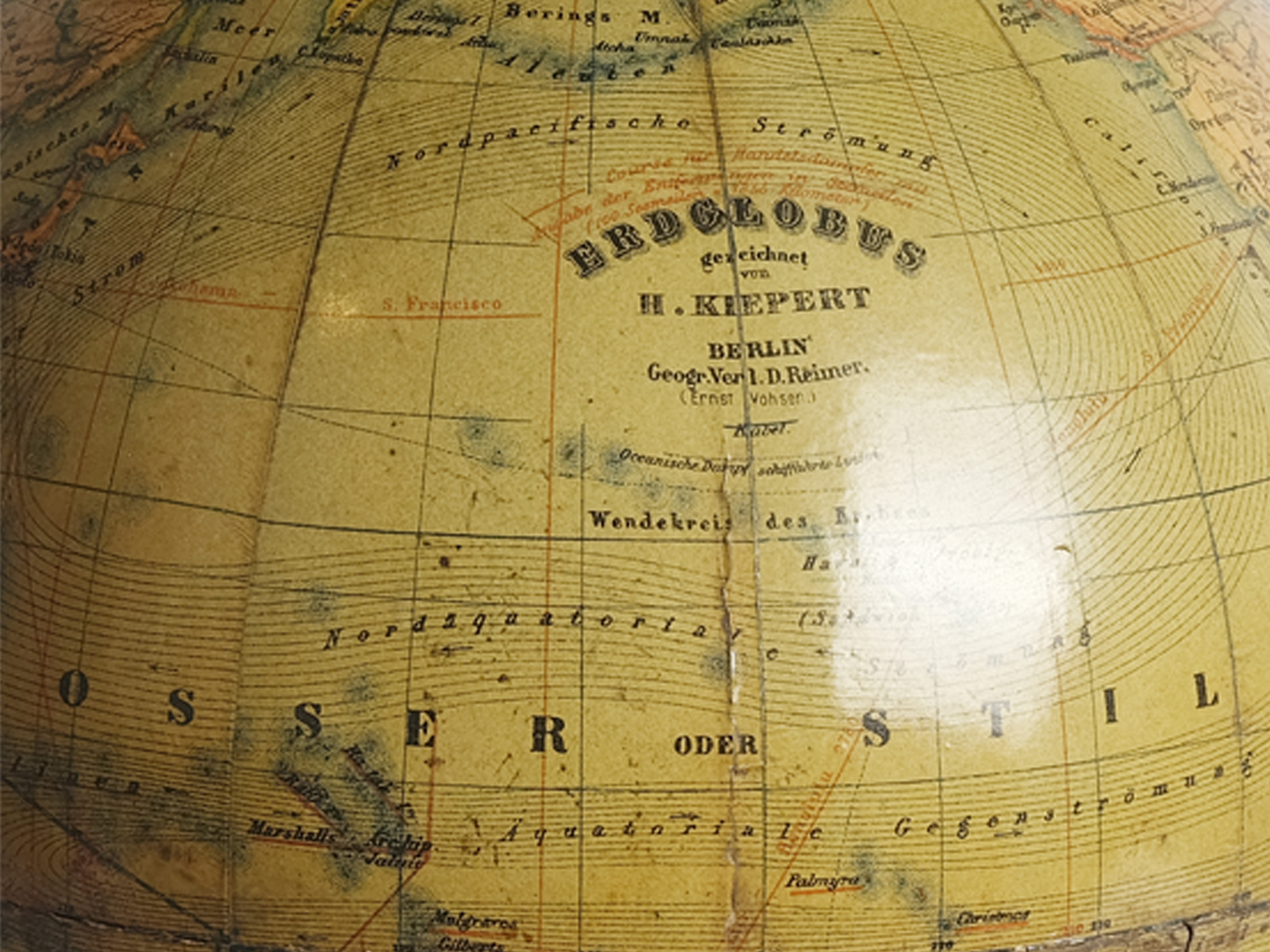 Globe, H. Kiepert Berlin, around 1900 - Image 6 of 6