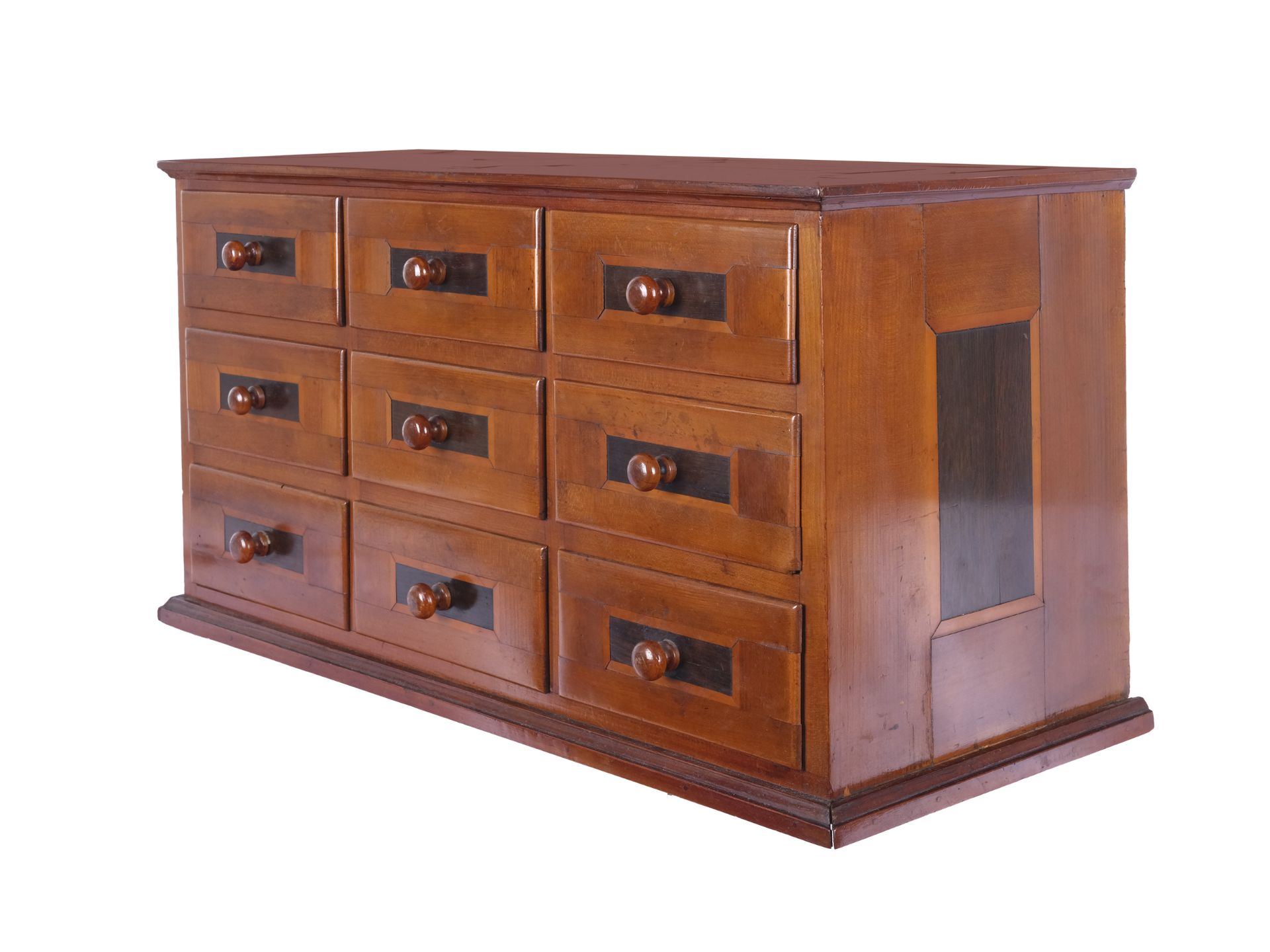 Top box, 9 drawers, around 1760/70 - Image 2 of 7