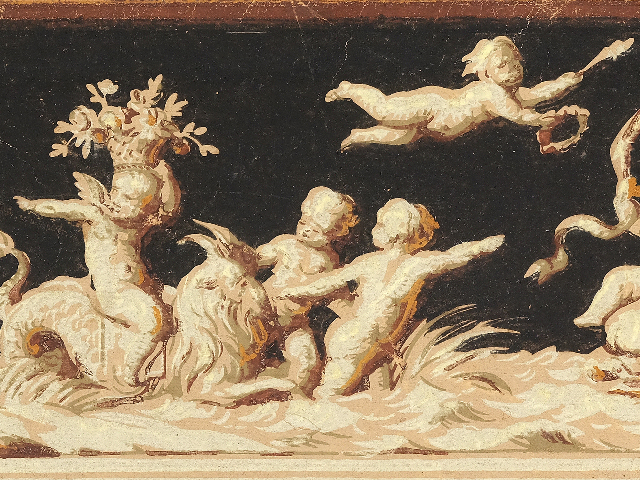 Michelangelo Maestri, Rome 1741 - 1812 Rome, attributed, Playing Putti - Image 4 of 5