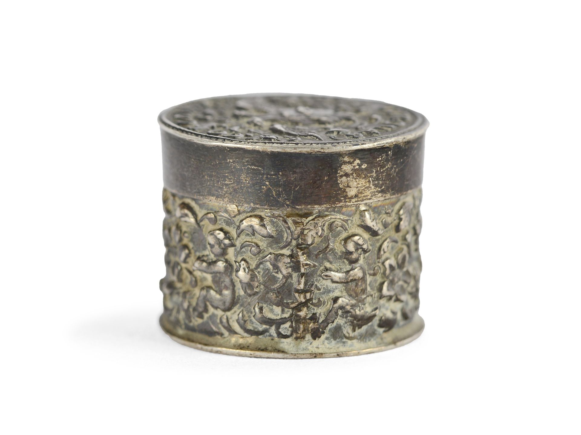 Small tin with 10 silver coins, CORONAS CORONIS ADDE - Image 4 of 5