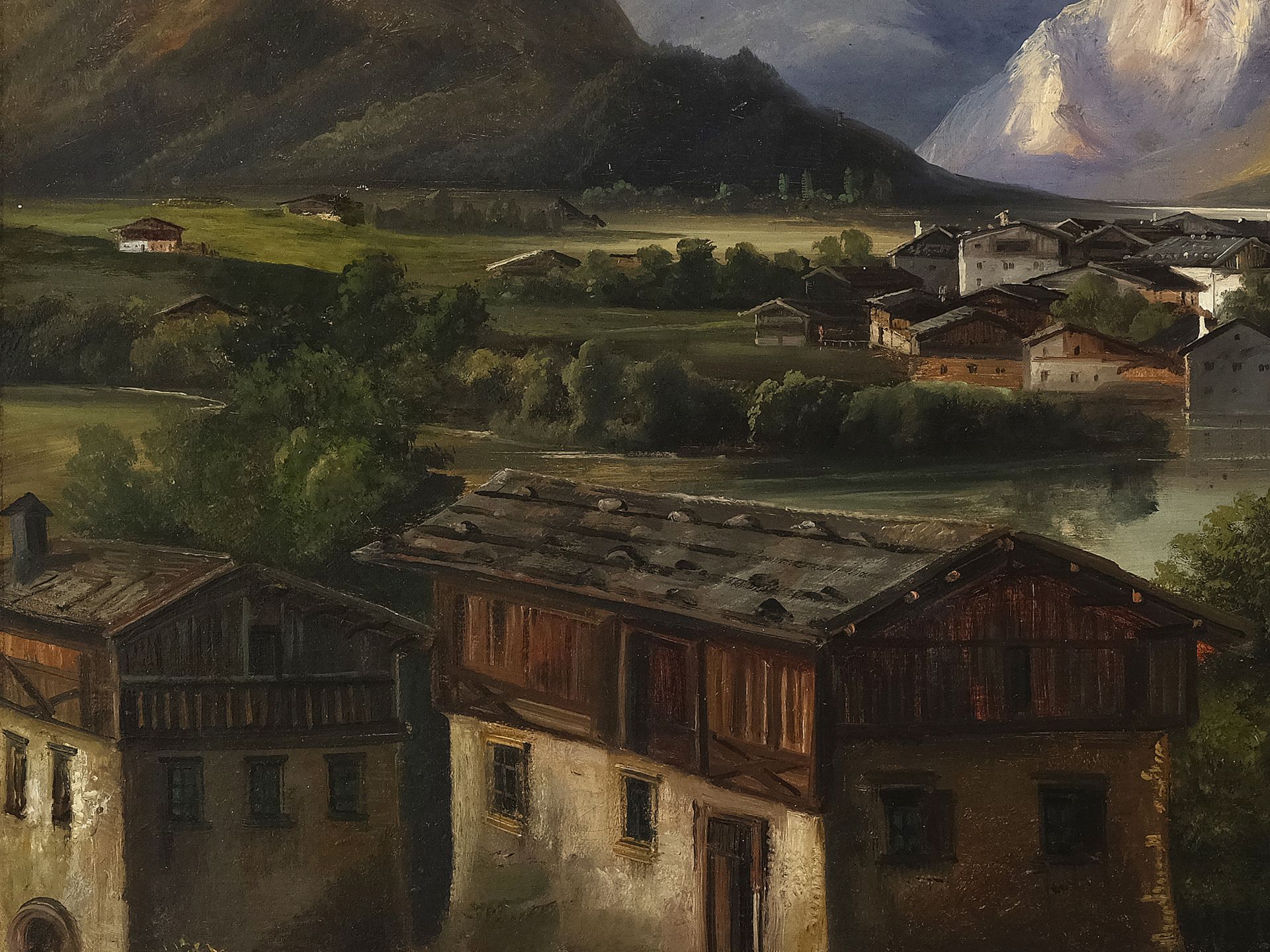 Jakob Canciani, Villach 1820 - 1891, attributed, View of Villach - Image 4 of 6