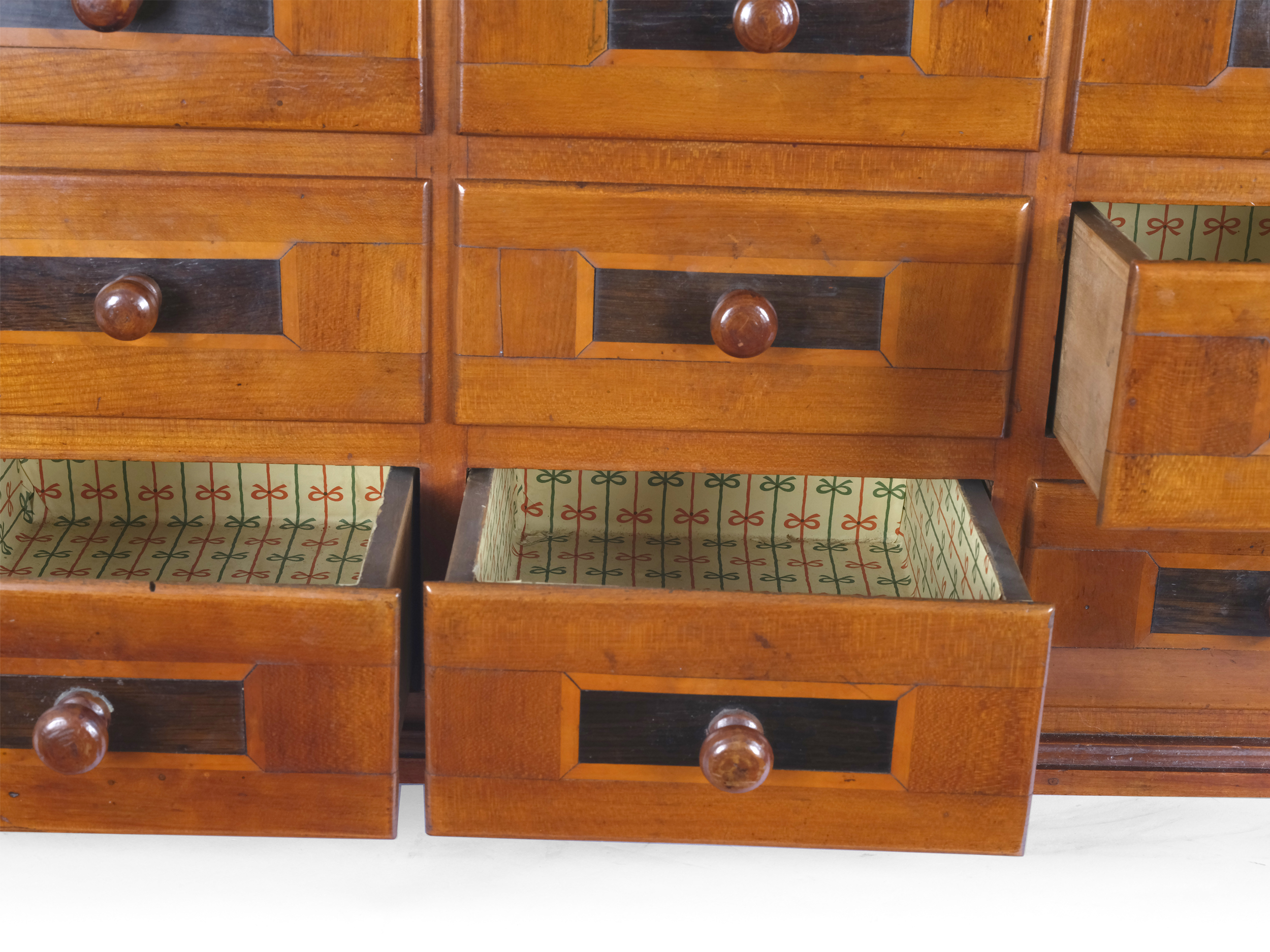 Top box, 9 drawers, around 1760/70 - Image 5 of 7