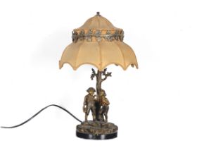 Tischlampe Max und Moritz, um 1900/20
