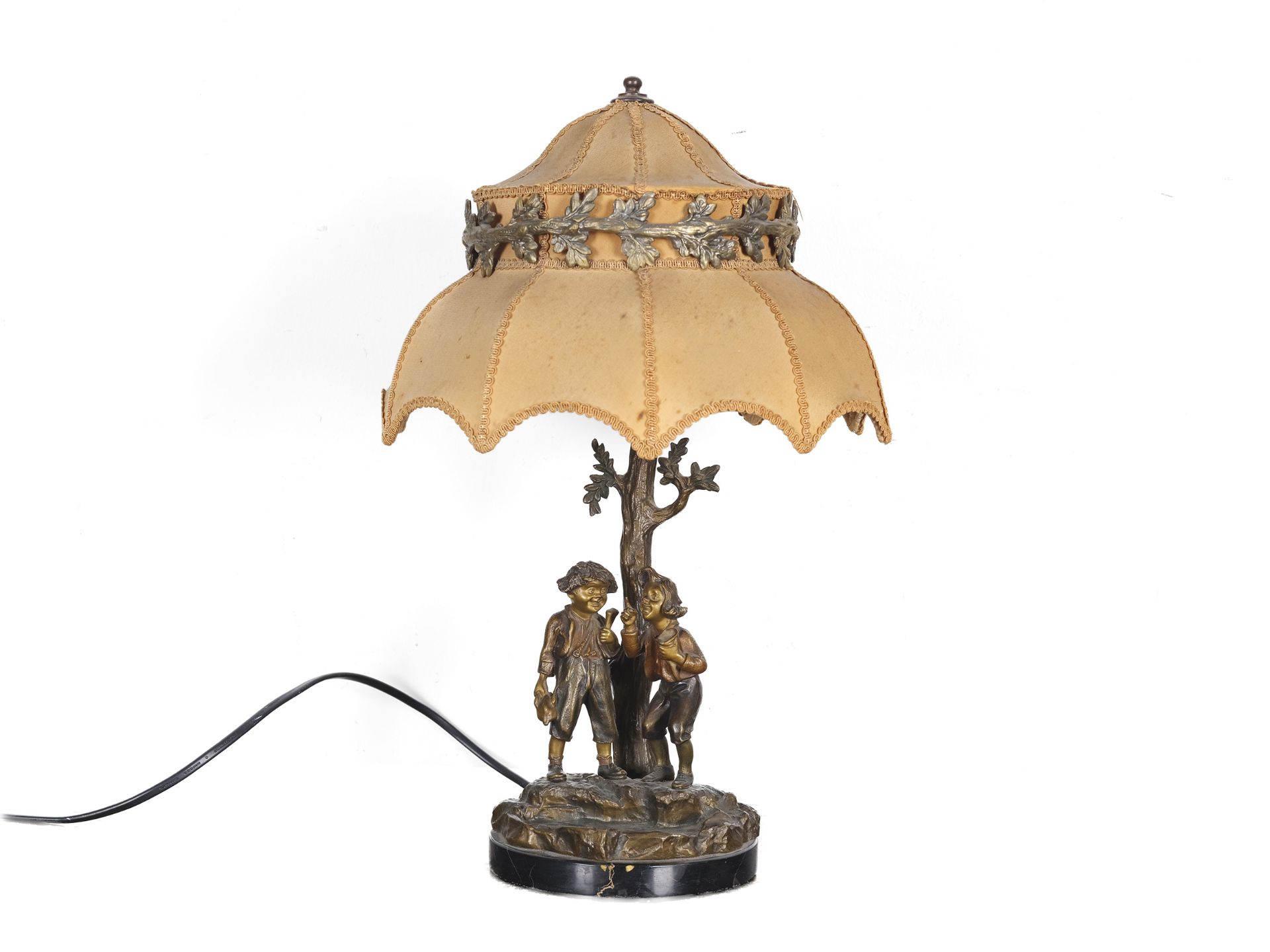 Tischlampe Max und Moritz, um 1900/20