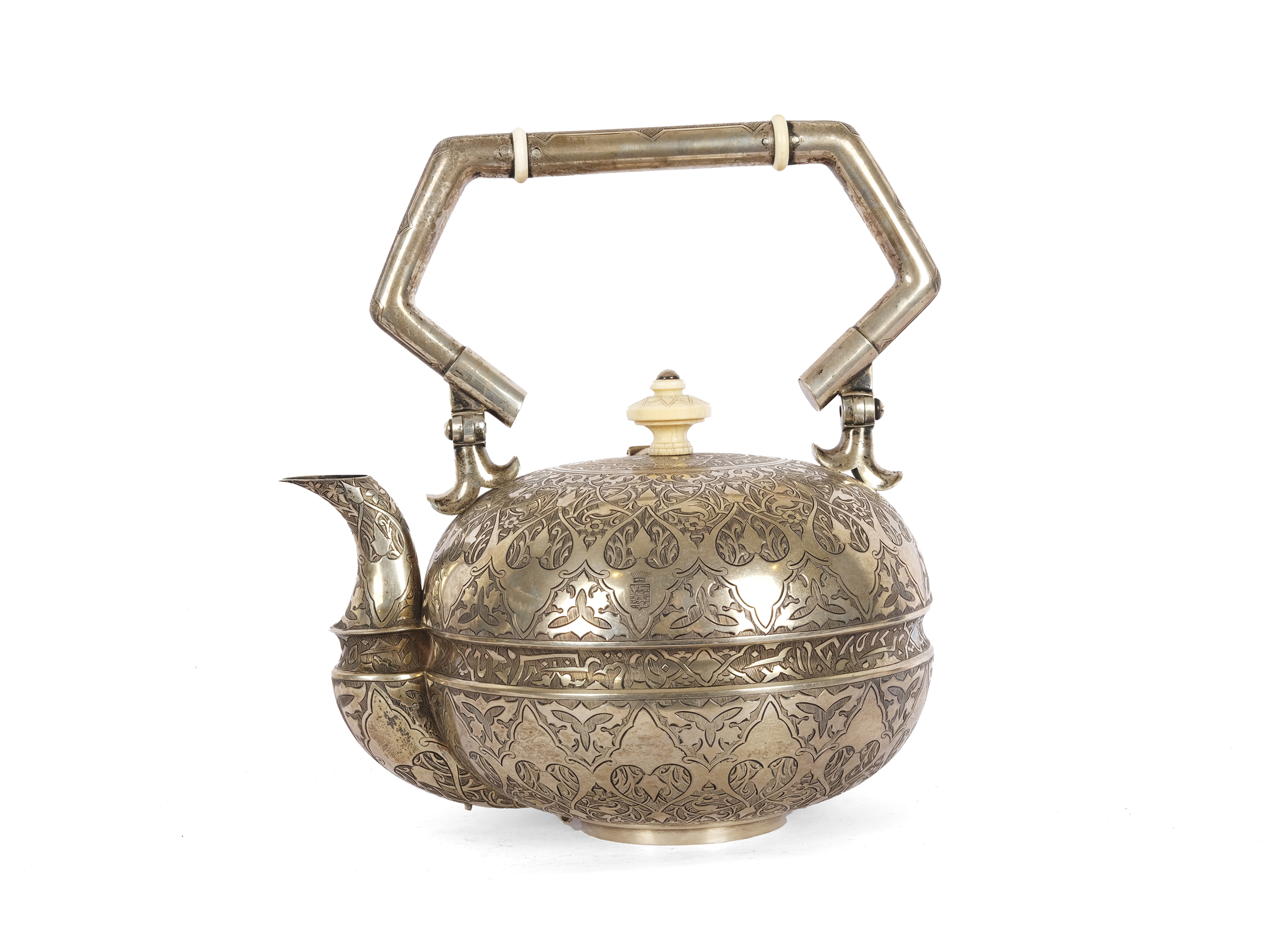 Josef Carl Klinkosch, Vienna 1822 - 1888 Vienna, samovar jug with oriental decoration - Image 4 of 7