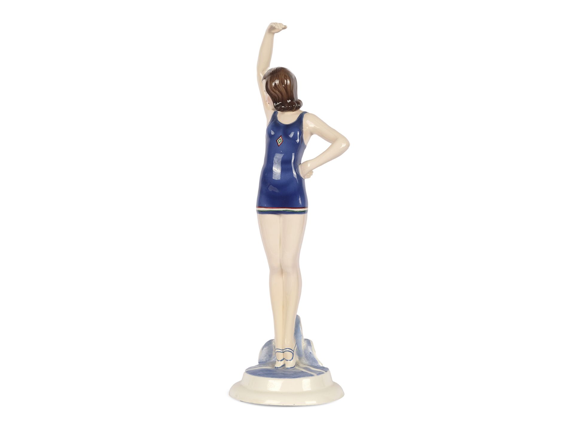 Goldscheider Vienna c. 1920/25, bather, designed by Stefan Dakon - Image 3 of 6