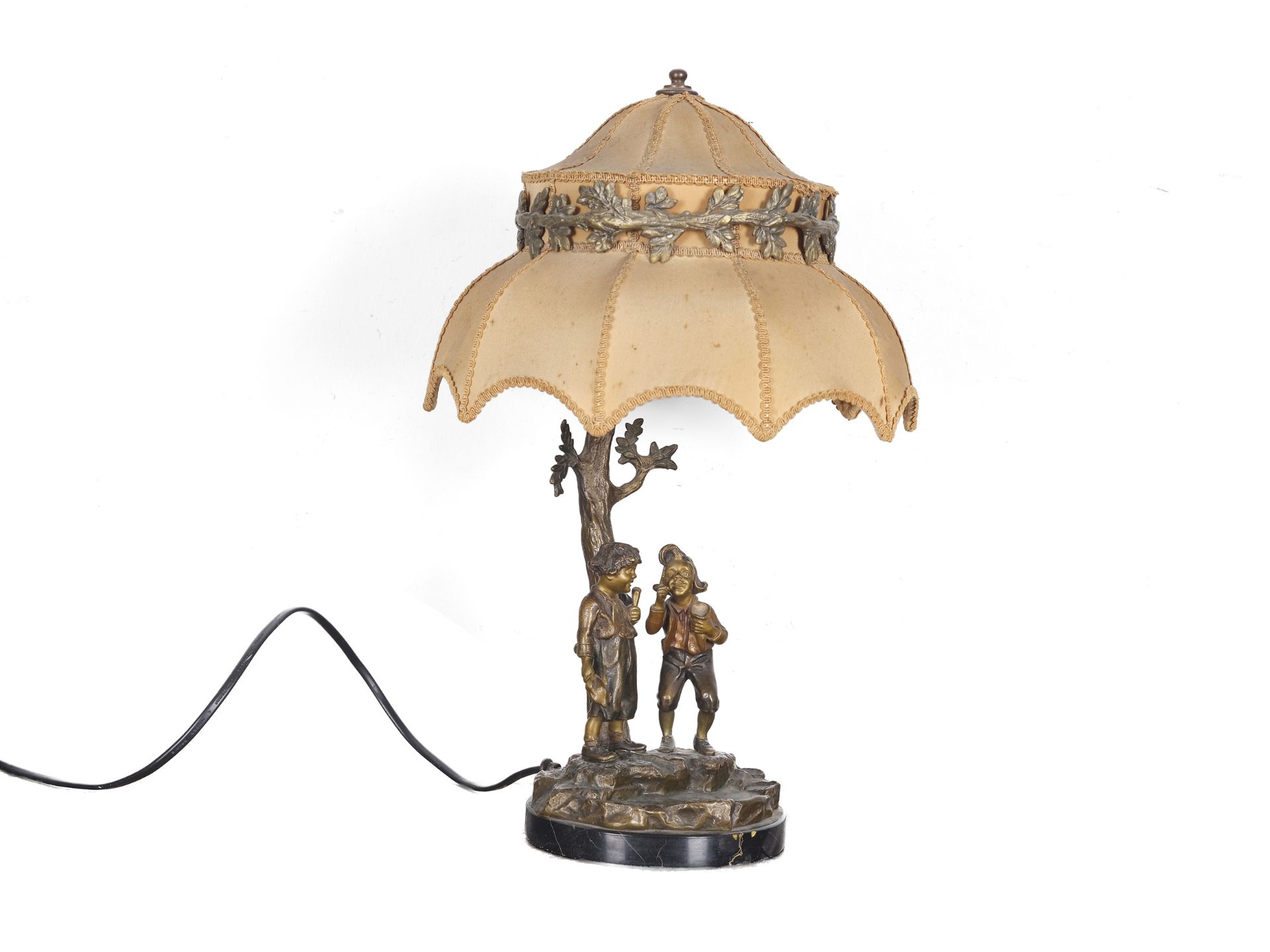 Tischlampe Max und Moritz, um 1900/20 - Bild 2 aus 3