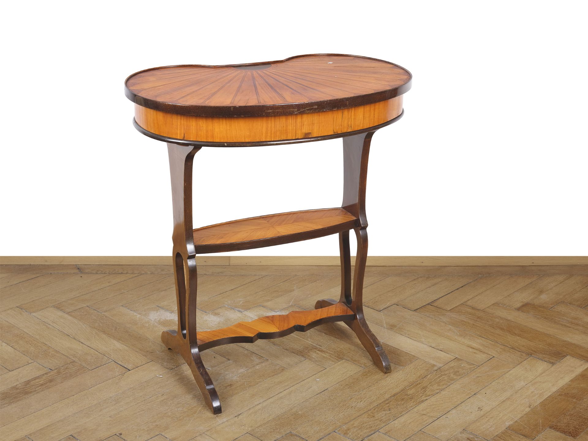 Small kidney-shaped table, Biedermeier, around 1830/40 - Image 6 of 6