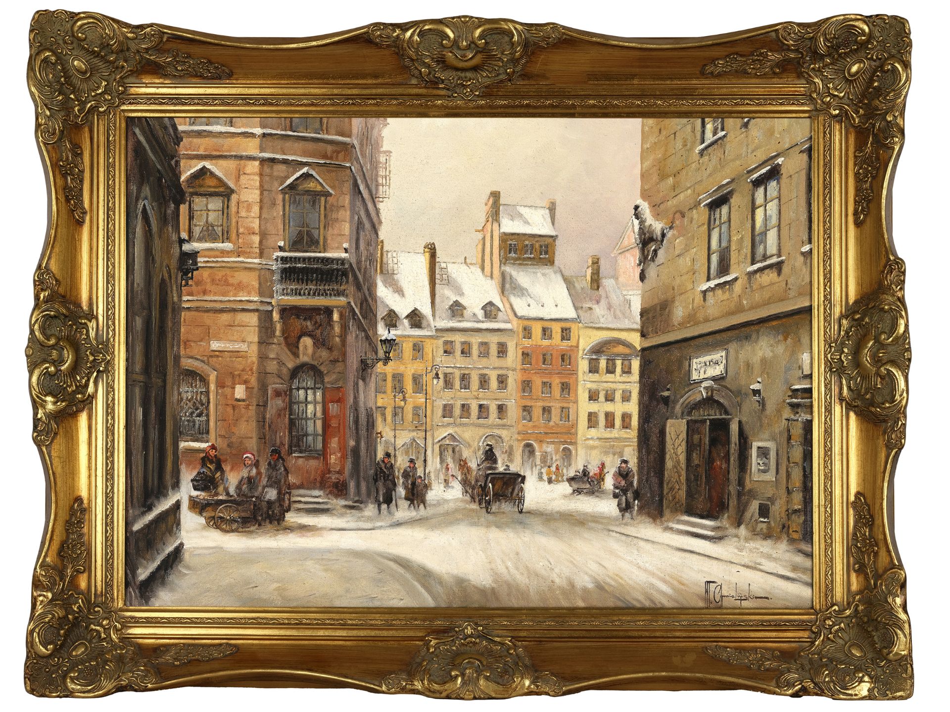 Władysław Chmieliński, Warschau 1911 - 1979 Warschau, Warschau im Winter - Bild 2 aus 5