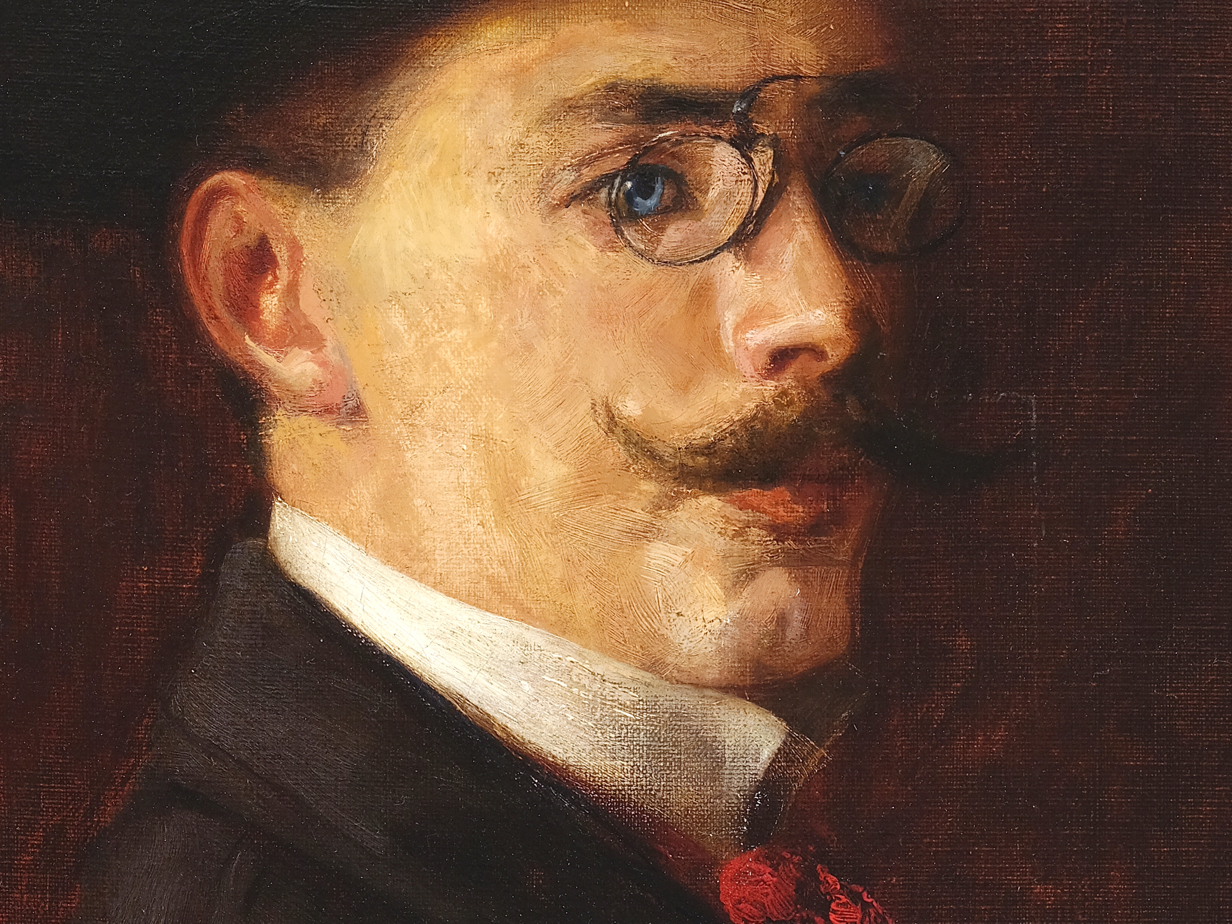 Eduard Veith, Neutitschein 1858 - 1925 Vienna, Portrait of a gentleman - Image 3 of 4