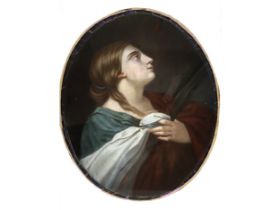 Bolognese School, 17th century, female saint