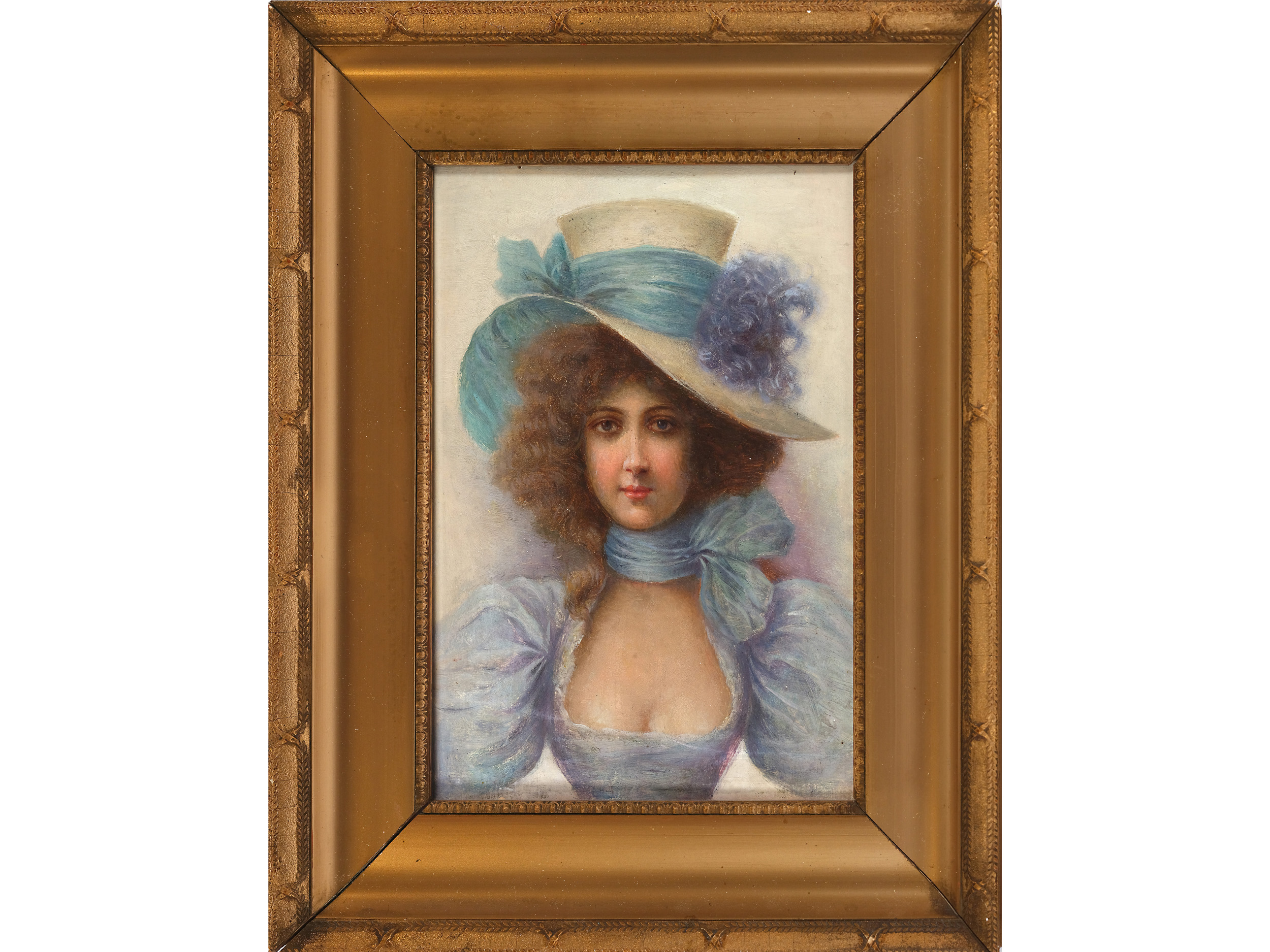 Unbekannter Maler, um 1900, Mädchenportrait - Bild 2 aus 4