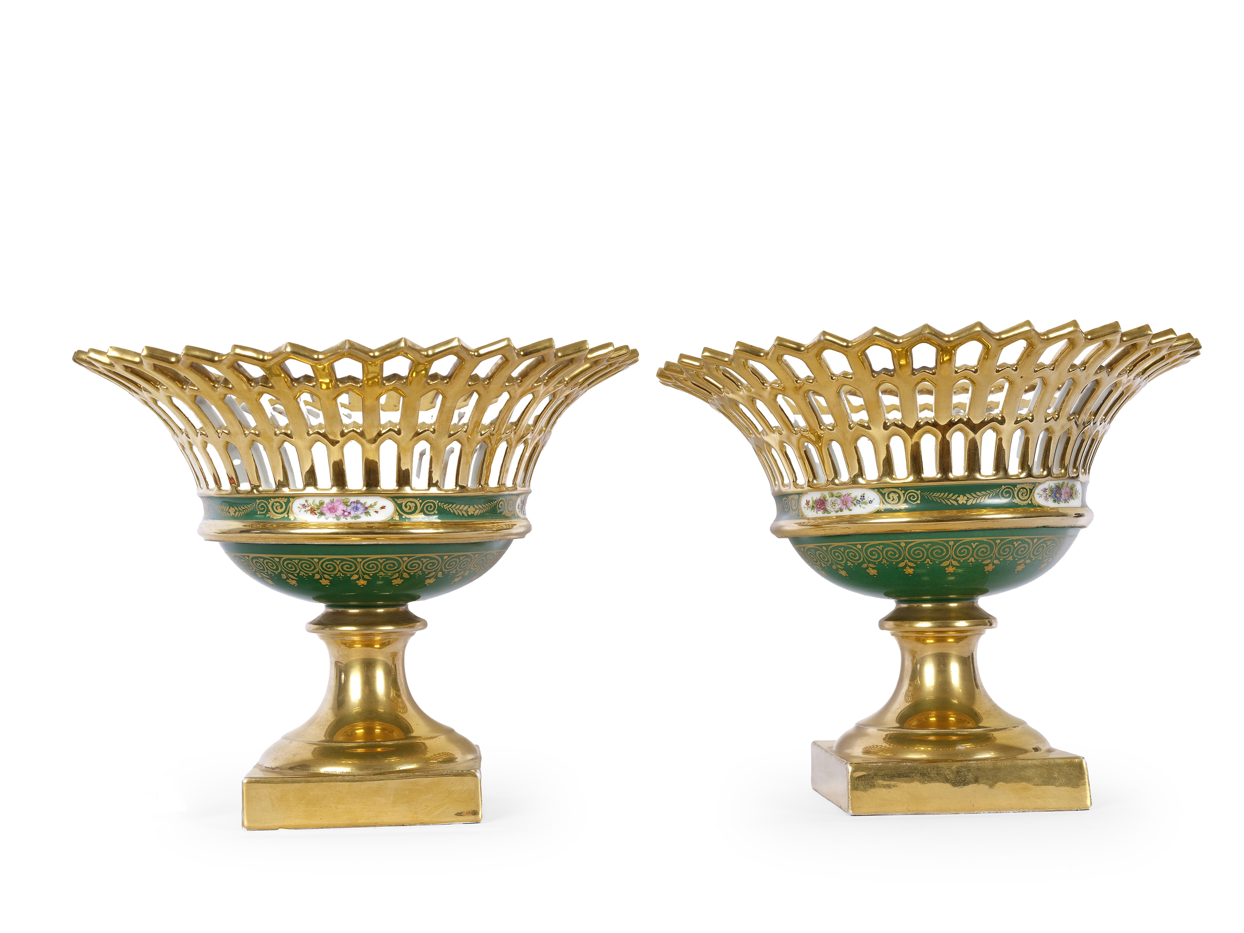 Pair of centrepieces, mid 19th century