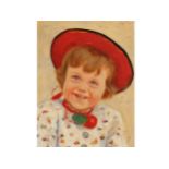 Ludwig Angerer, Deutschland, 1891 - 1948, Mädchenportrait mit rotem Hut